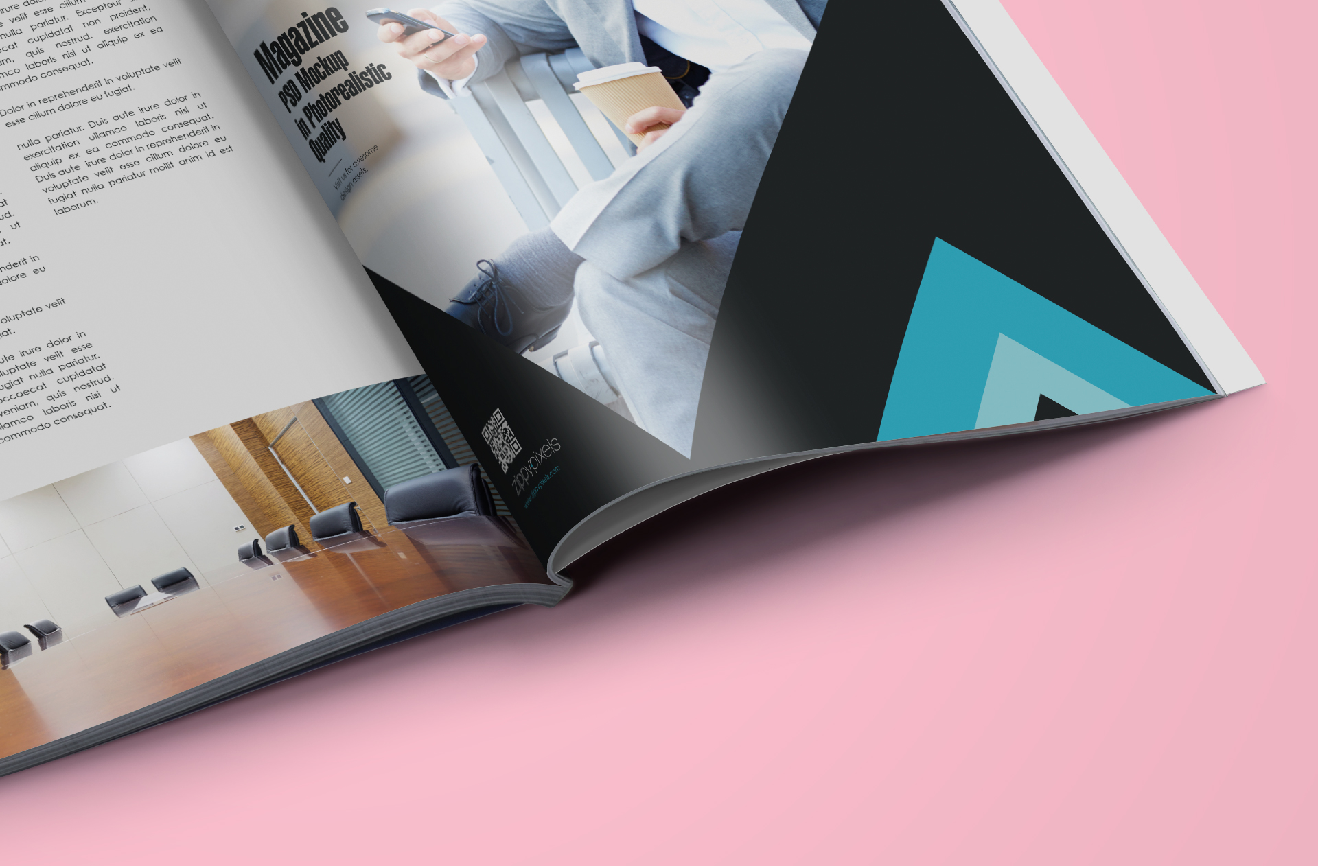 clean magazine layout