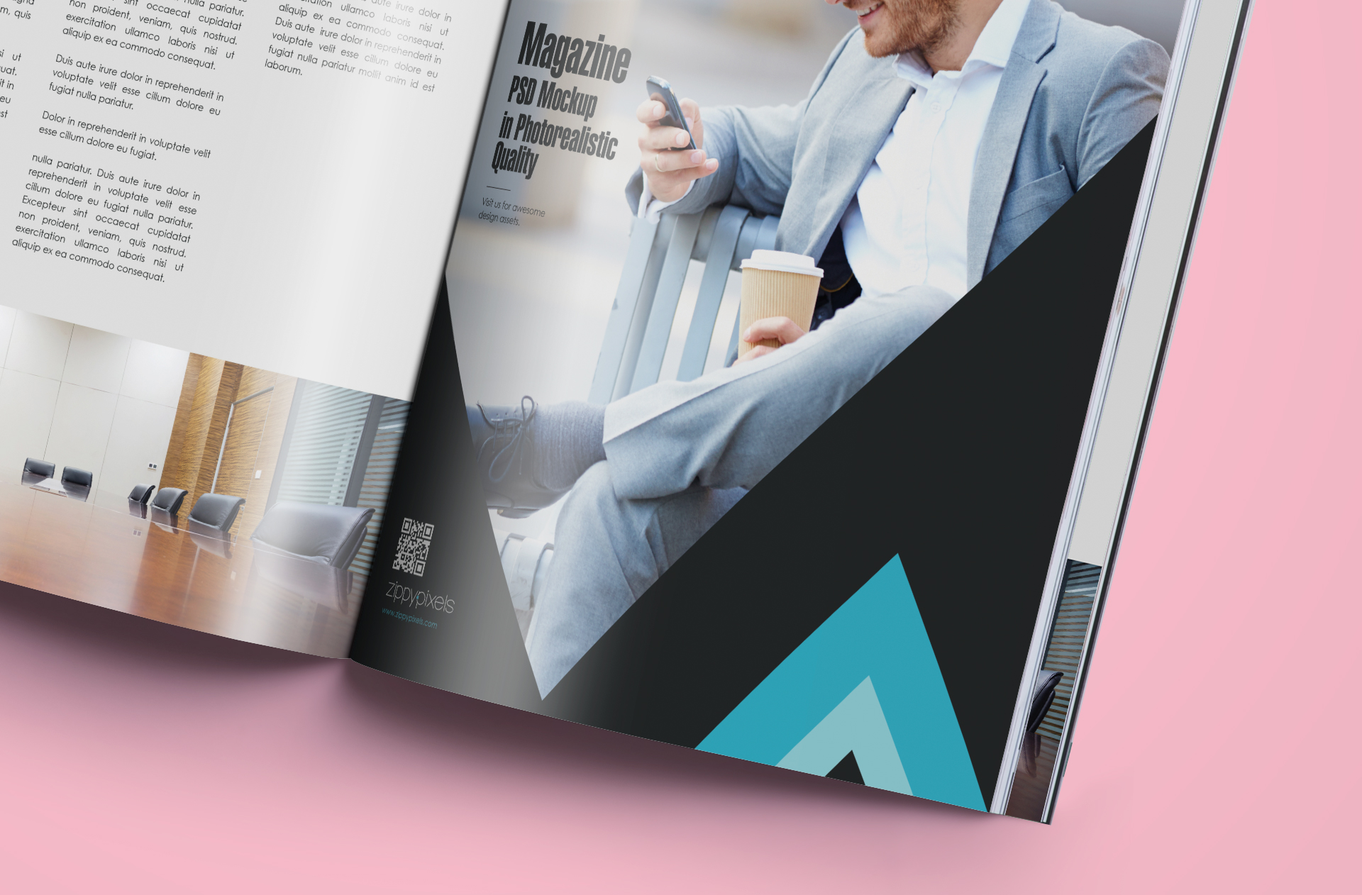 creative magazine presentation
