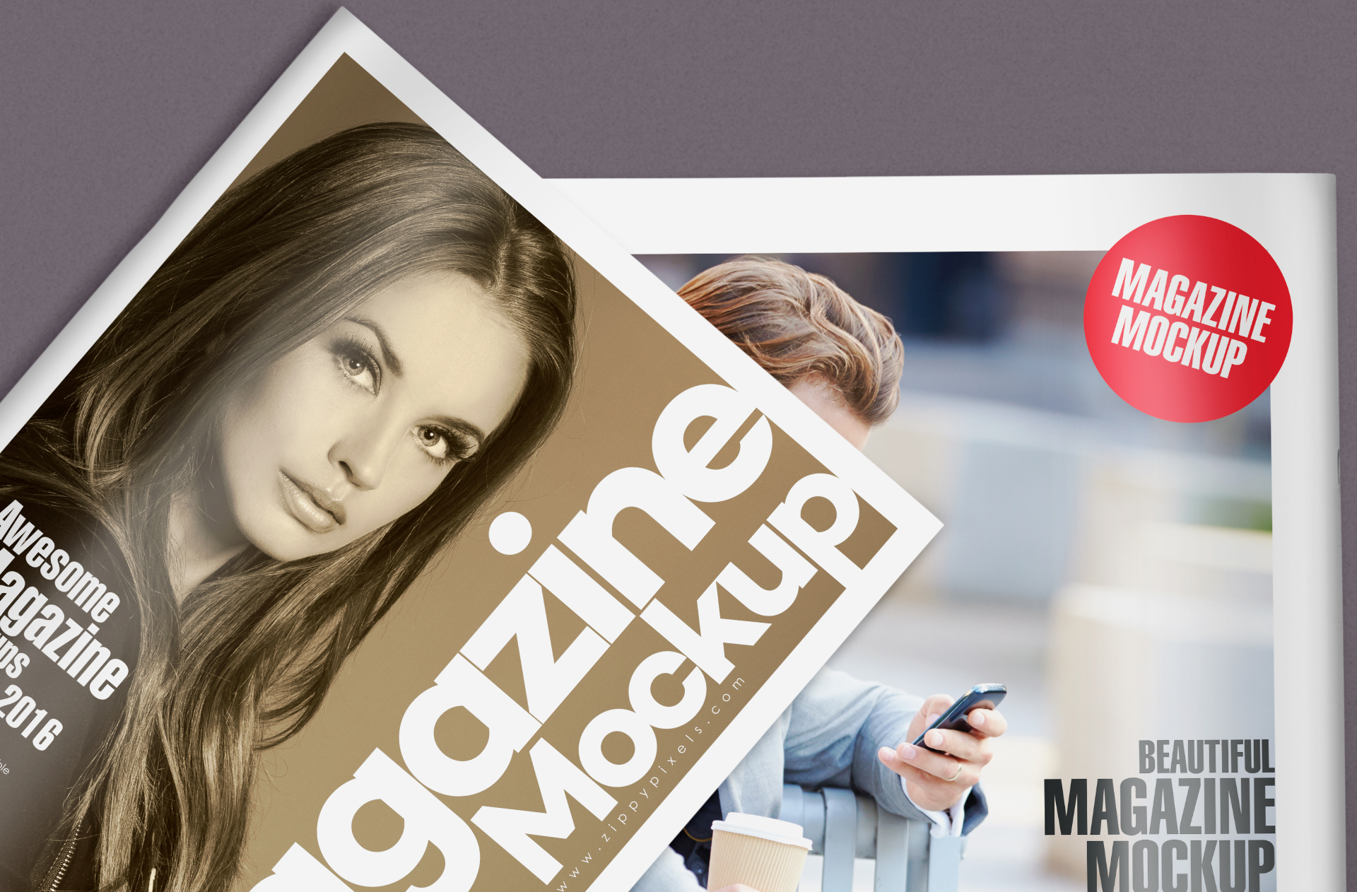 branding magazine PSD