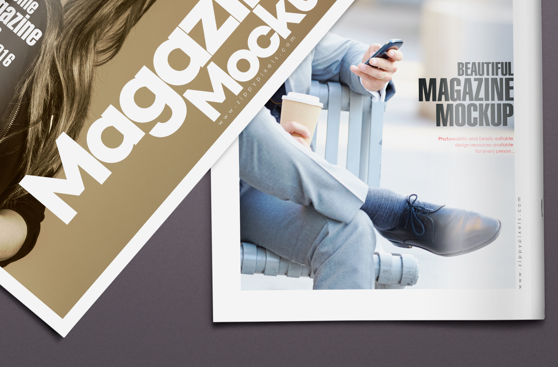 branding magazine PSD