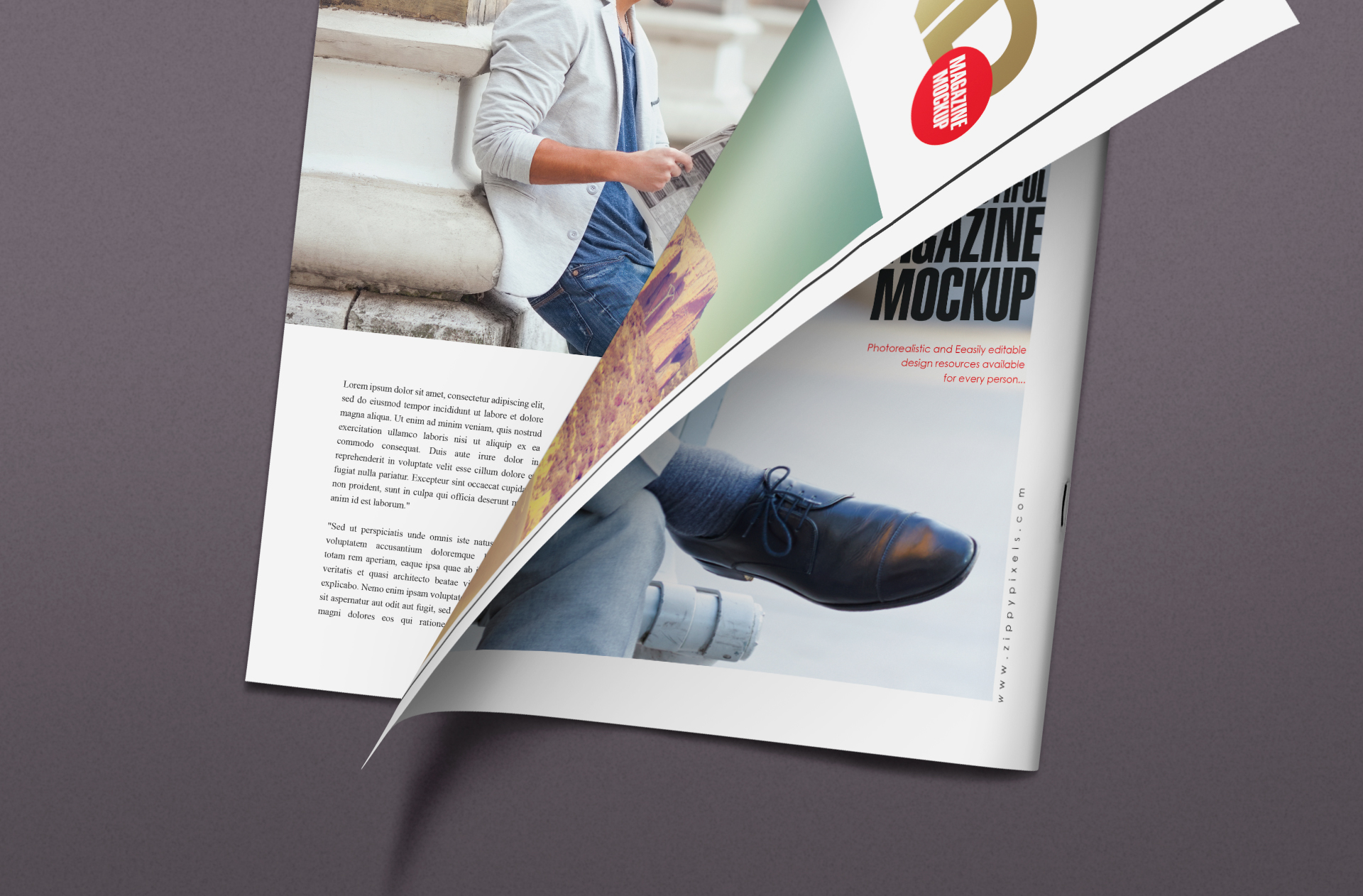 branding magazine PSD