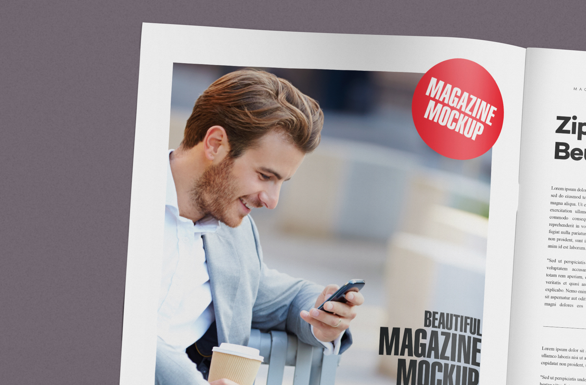 clean editorial design