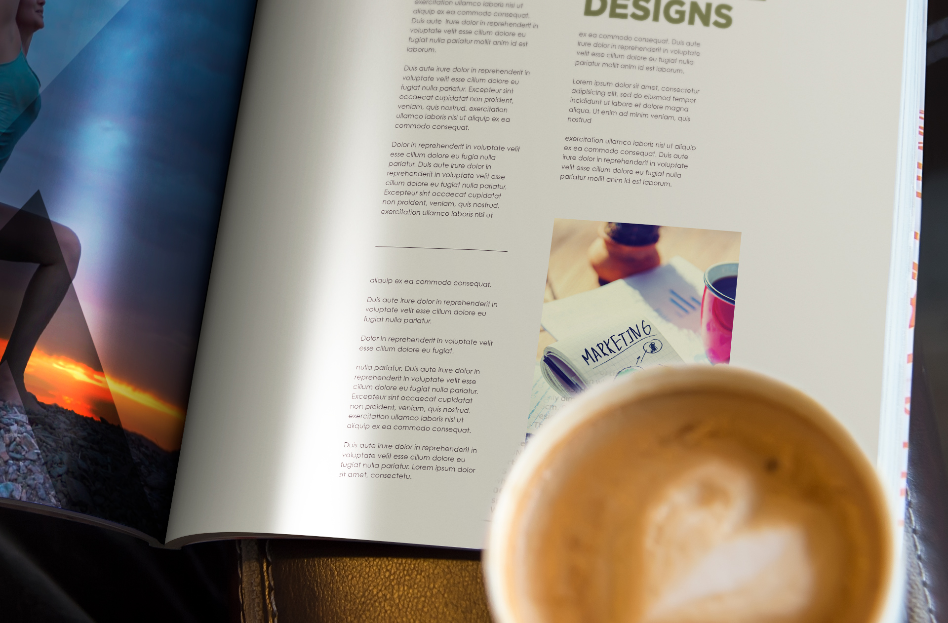 branding magazine layout