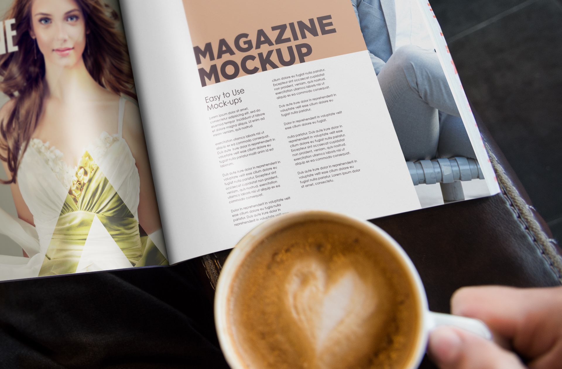 branding magazine PSD