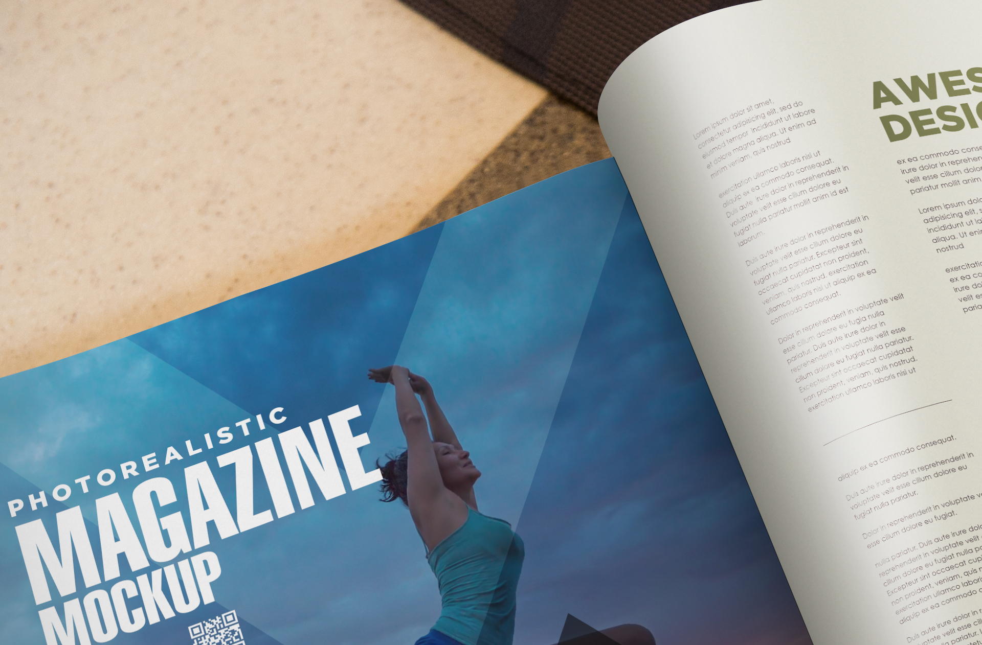 branding magazine PSD