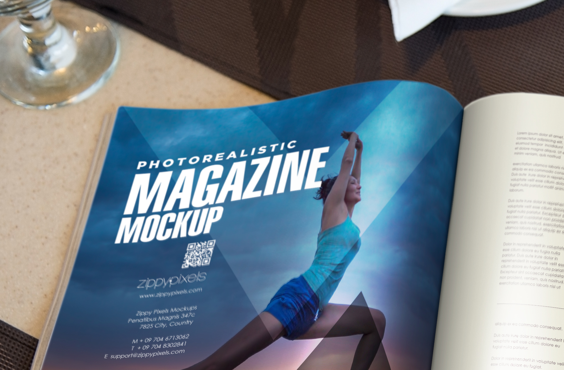 branding magazine PSD