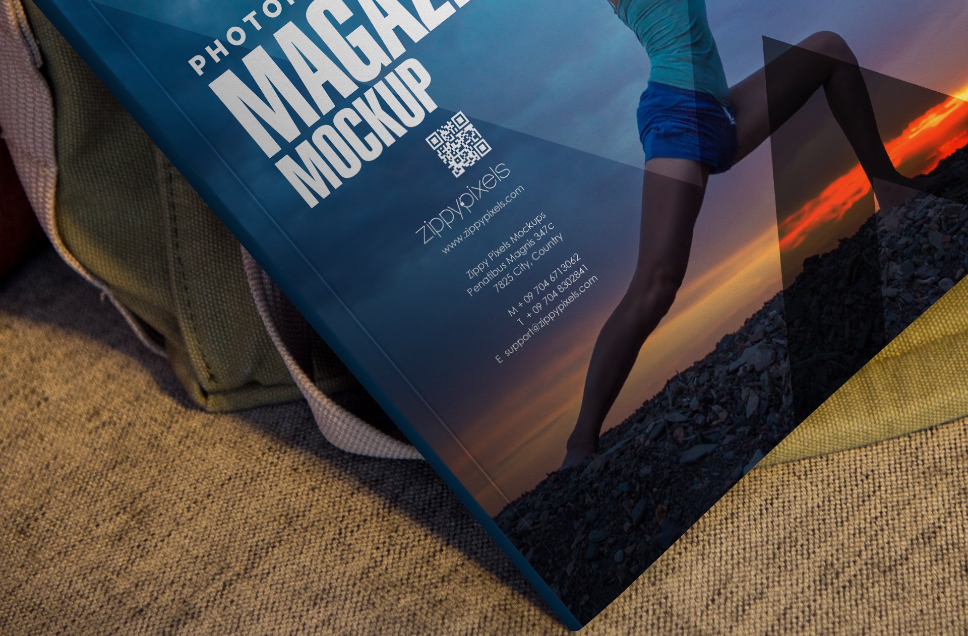 branding magazine PSD