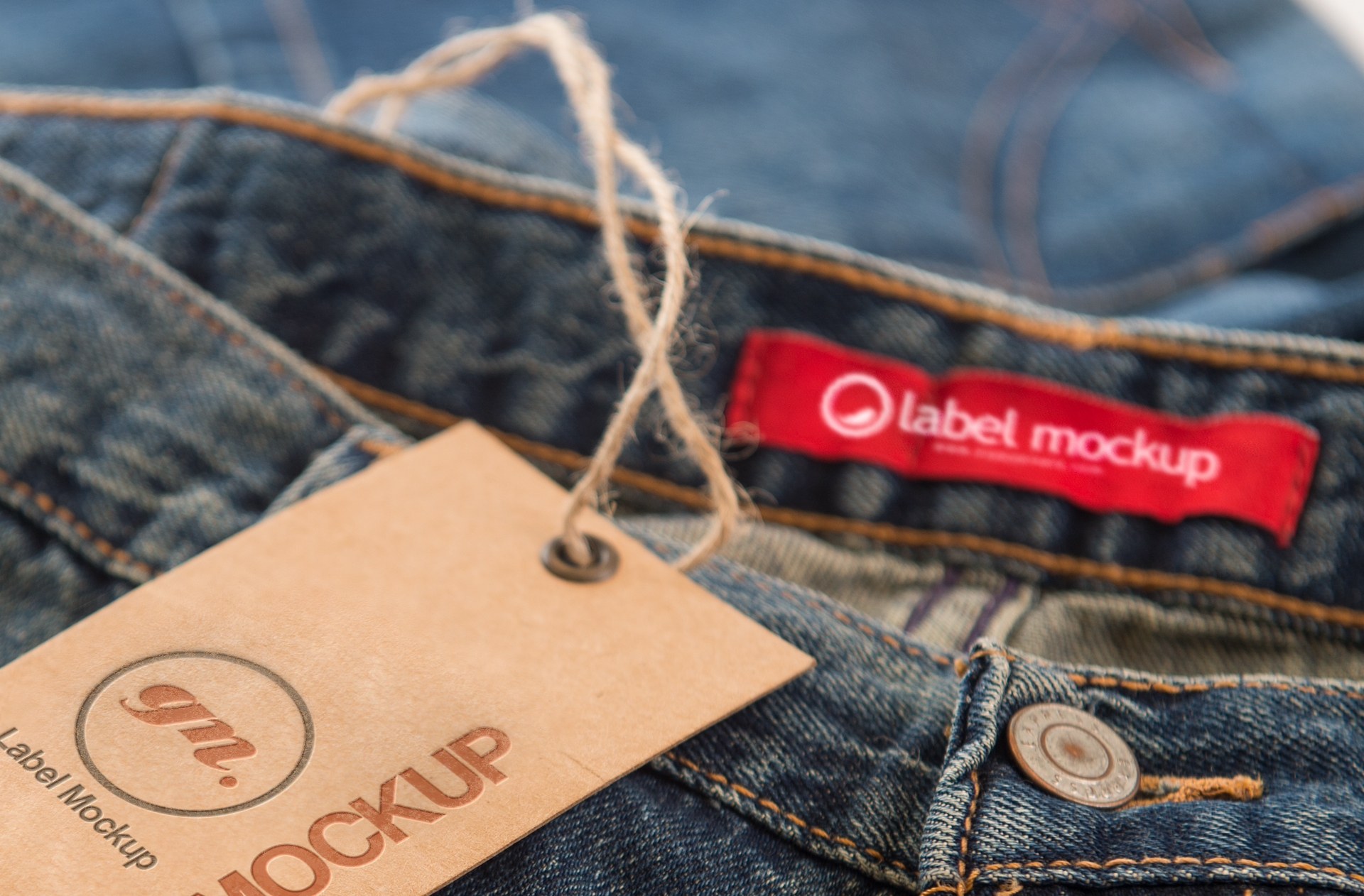 apparel tag mockup