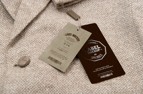 Classic Hang Tag Mockup – Elegant Clothing Label