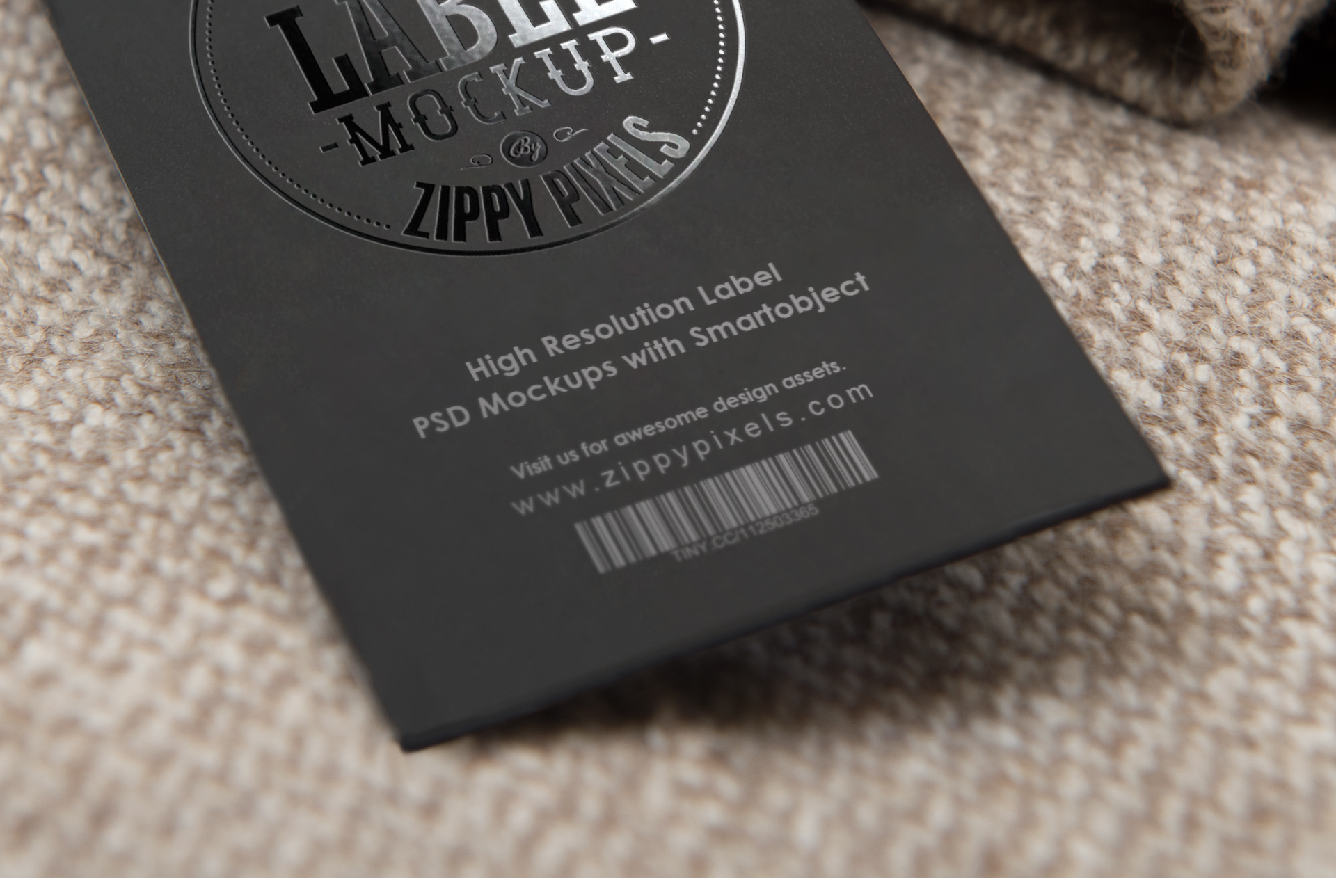 black label mock-up
