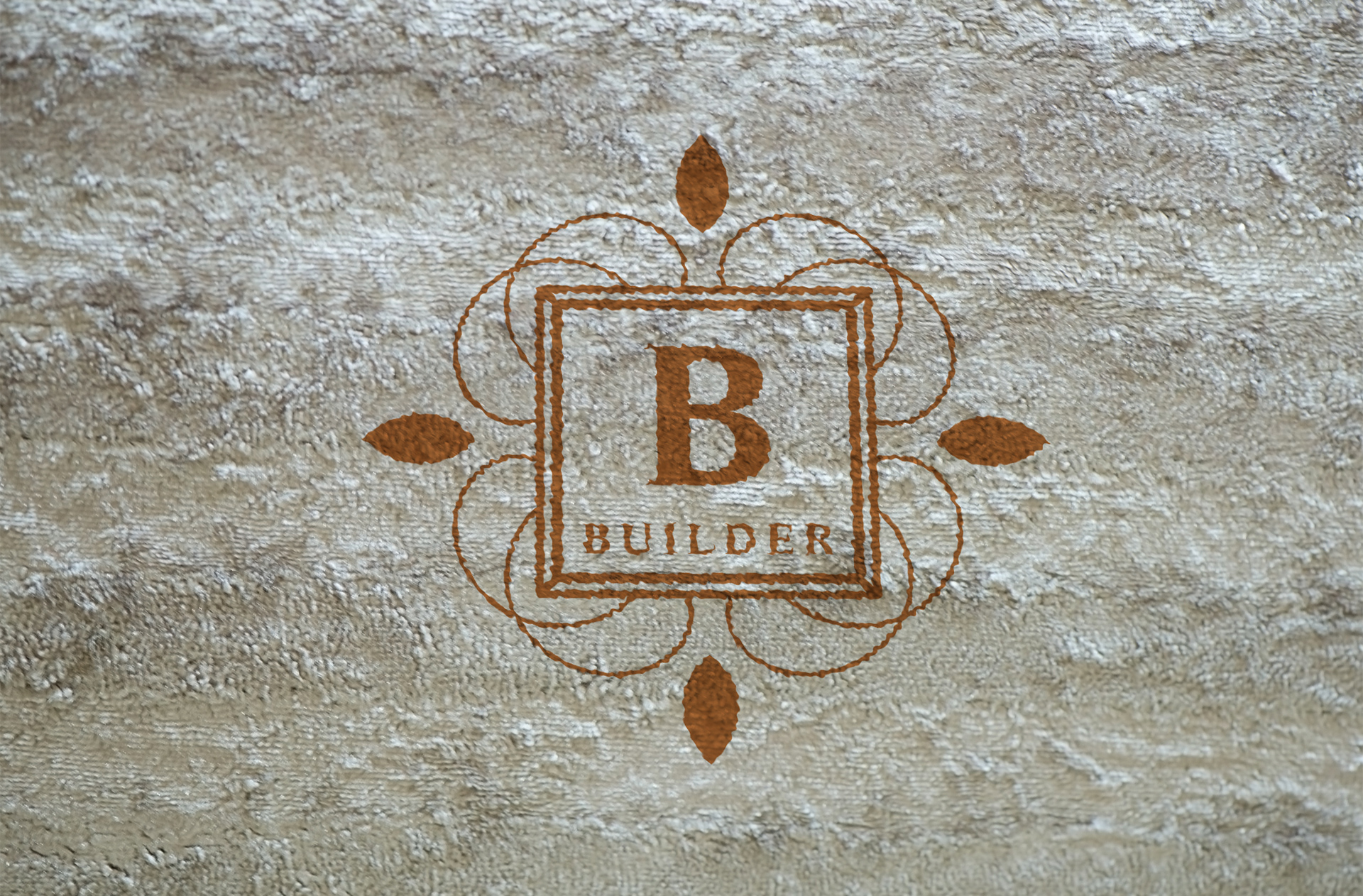 Vintage Builder Logo Mockup – Rustic Engraving