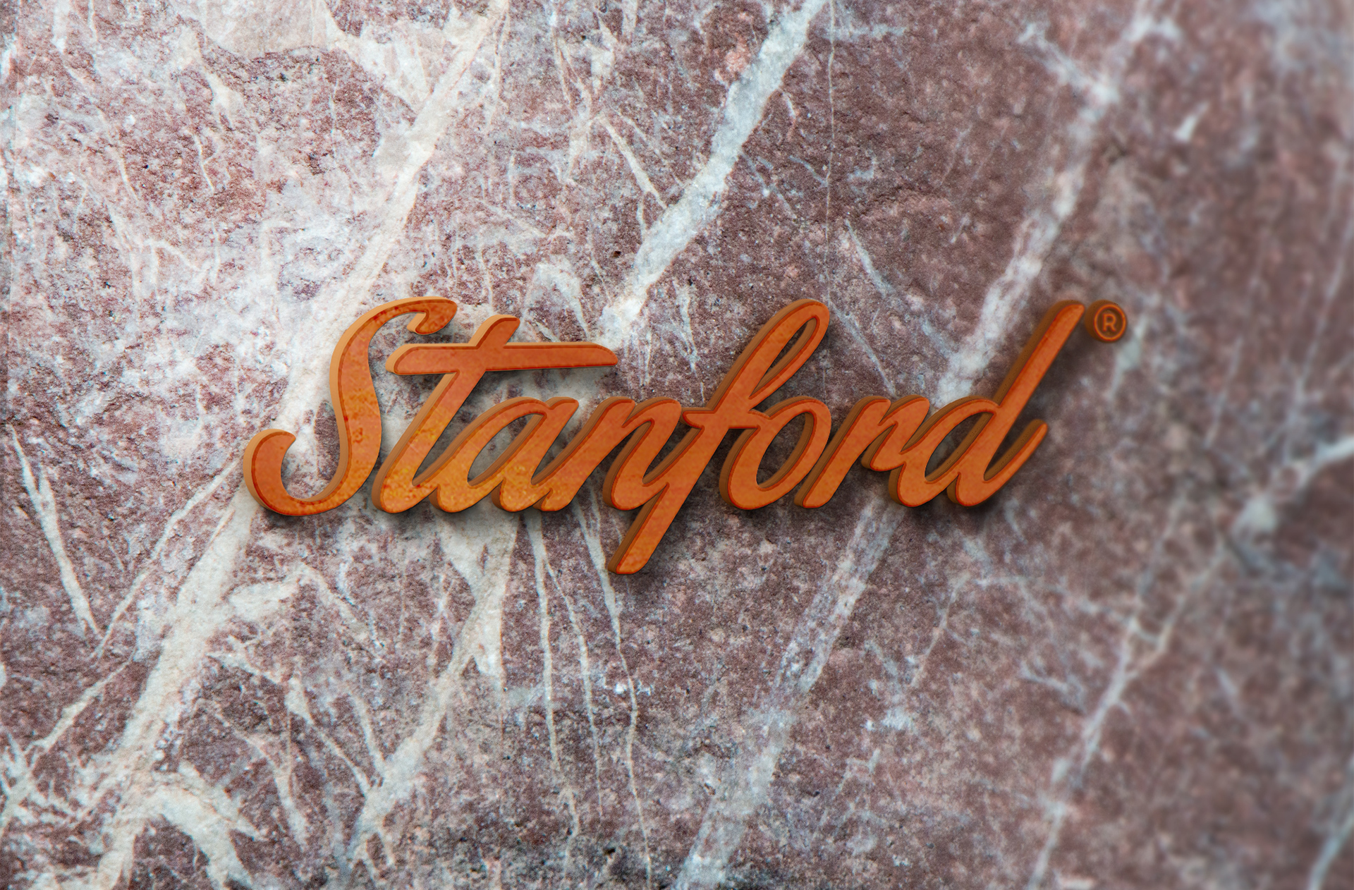 Stanford Stone 3D Logo Mockup – Marble Branding