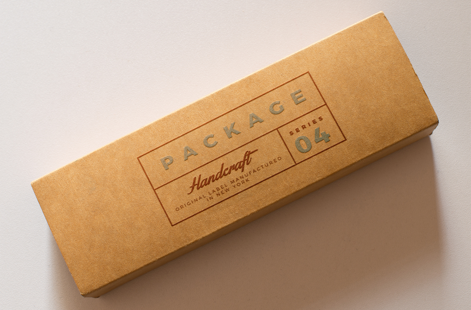 Kraft Paper Package Logo Mockup – Realistic Branding
