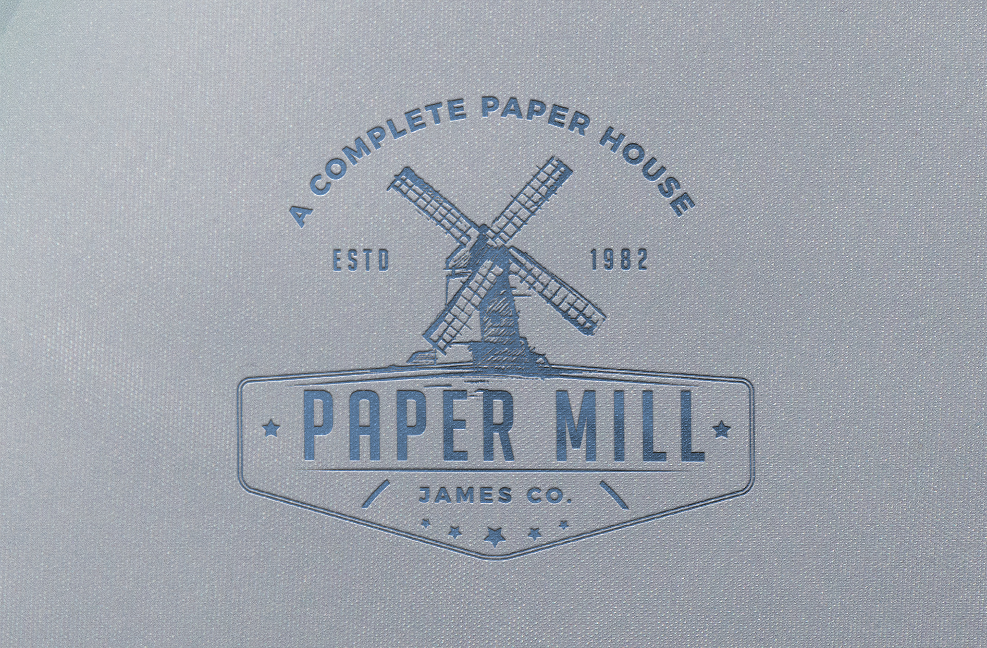 Rustic Textured Paper Logo Mockup – Handmade Branding