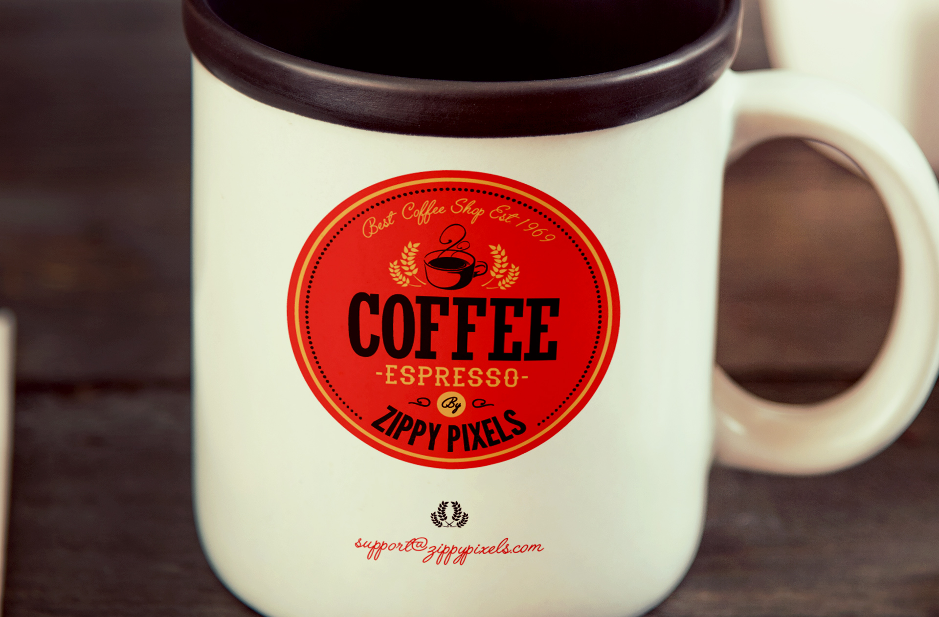 barista branding PSD