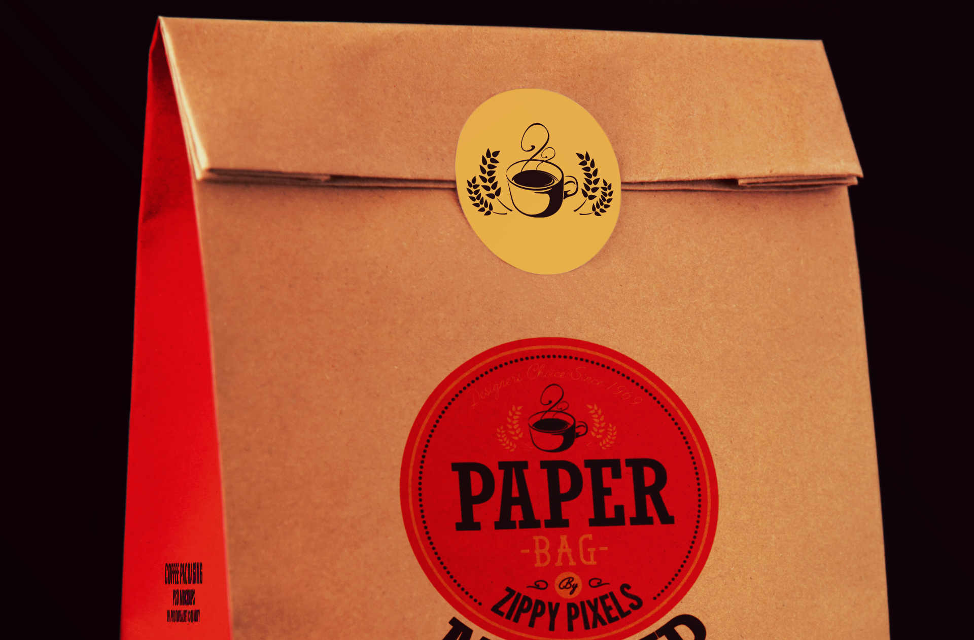 coffee business logo PSD