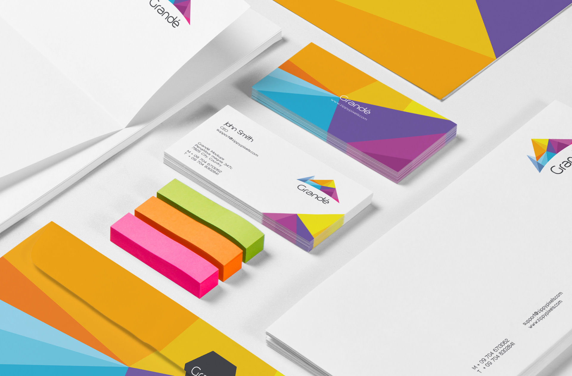 bi-fold brochure mock up