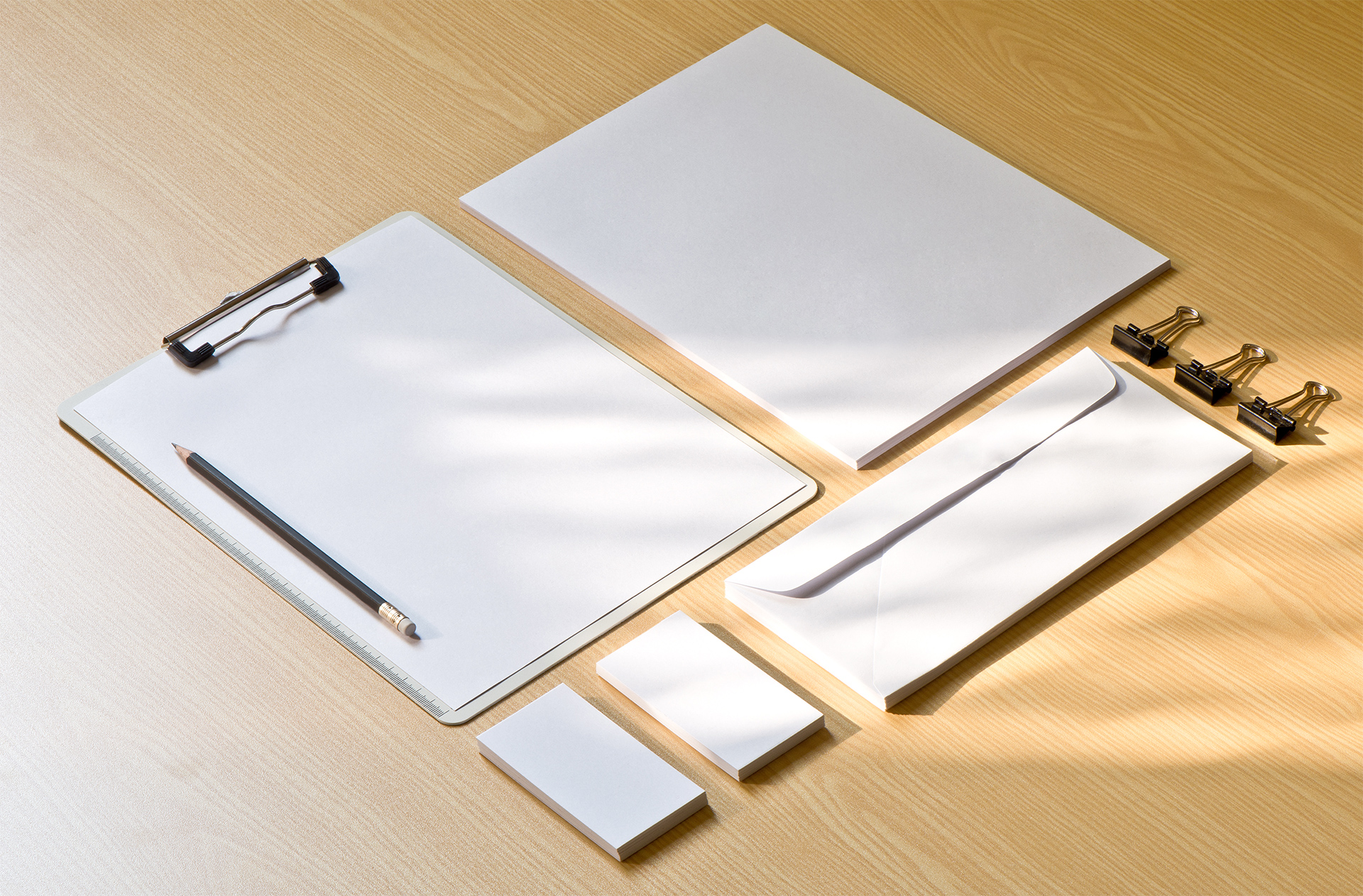 binder clips mock-up