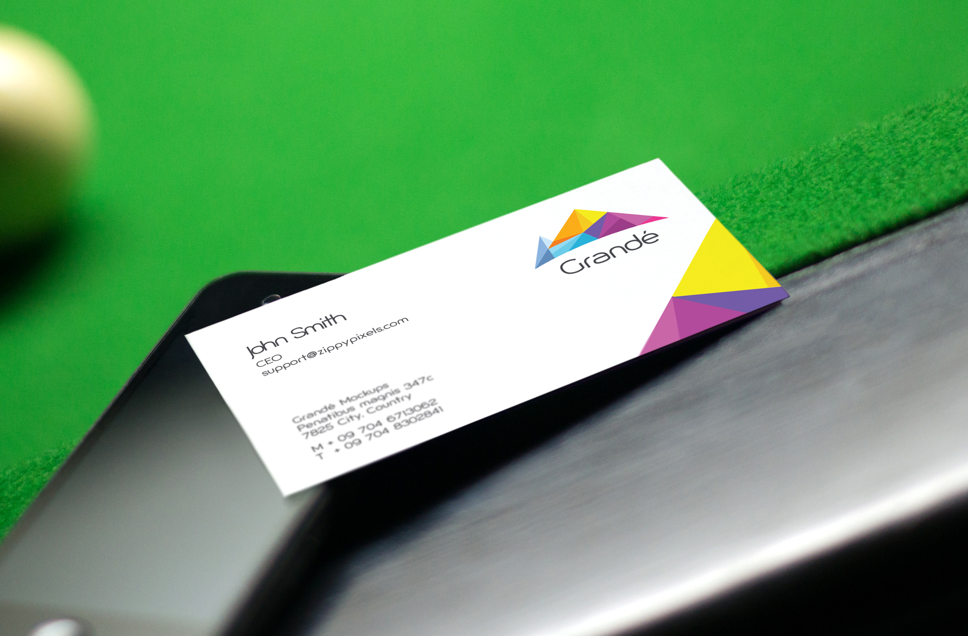 branding card PSD
