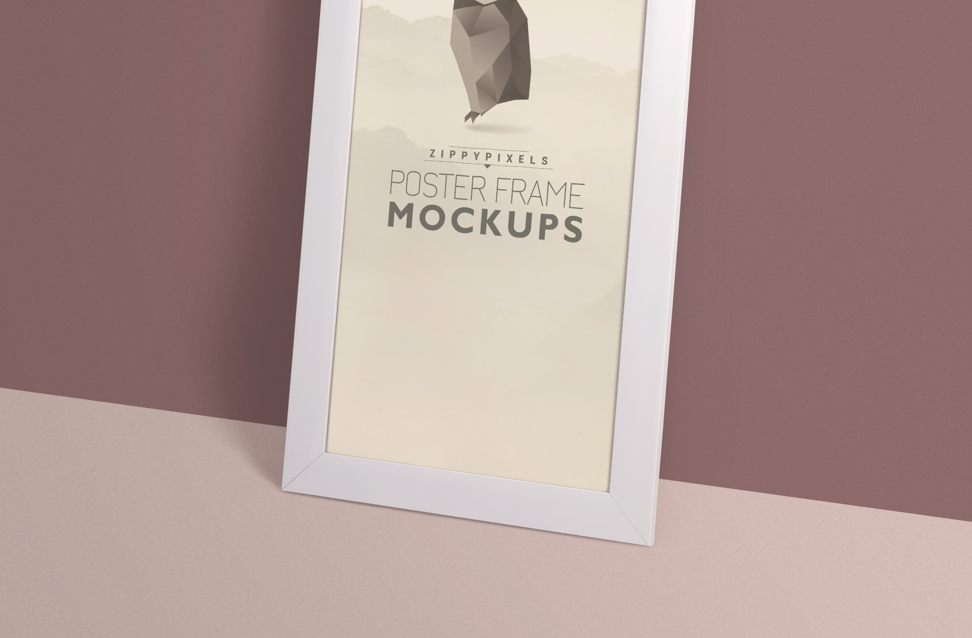 advertising poster frame mockup