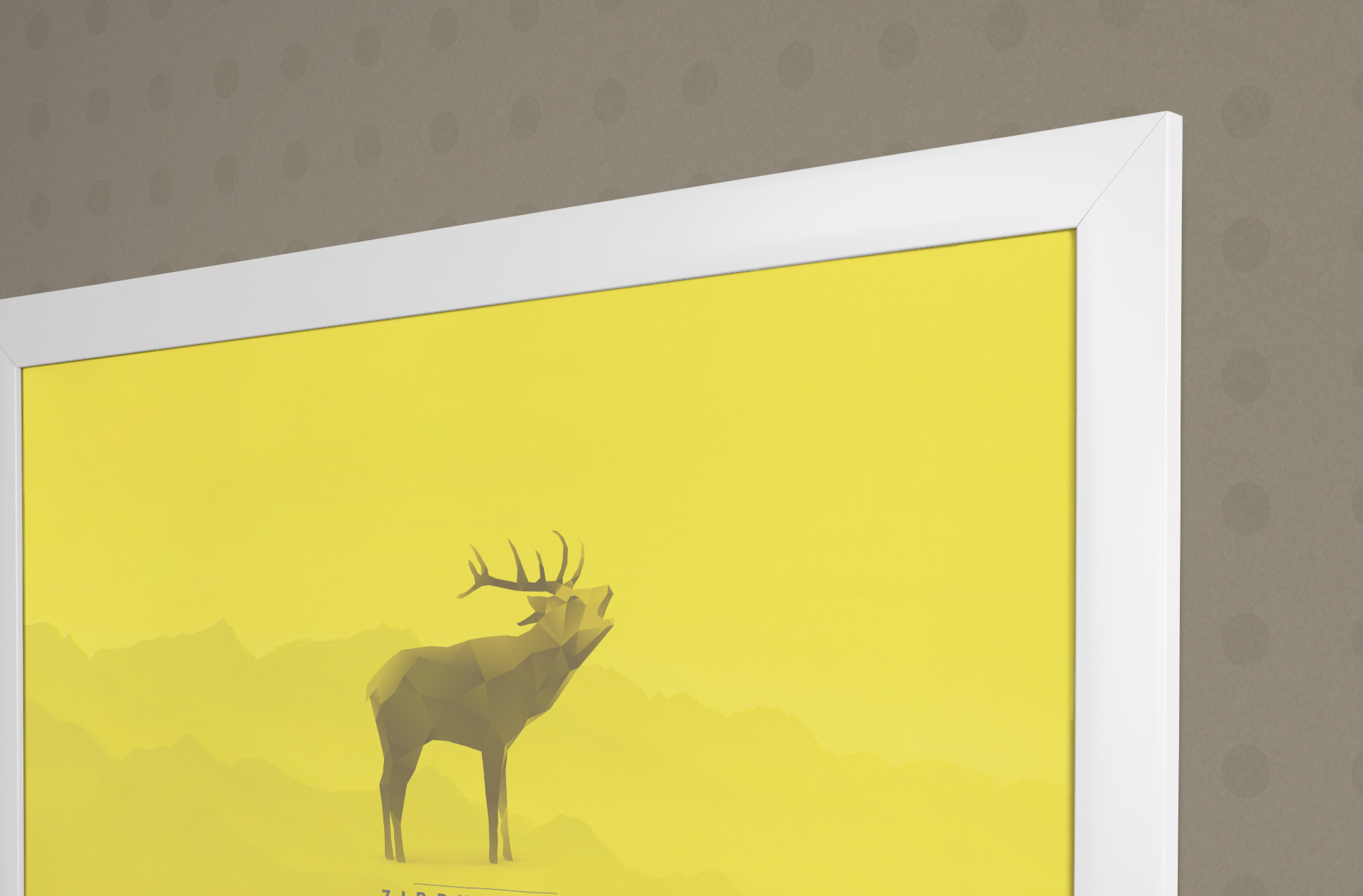 advertising display frame mockup