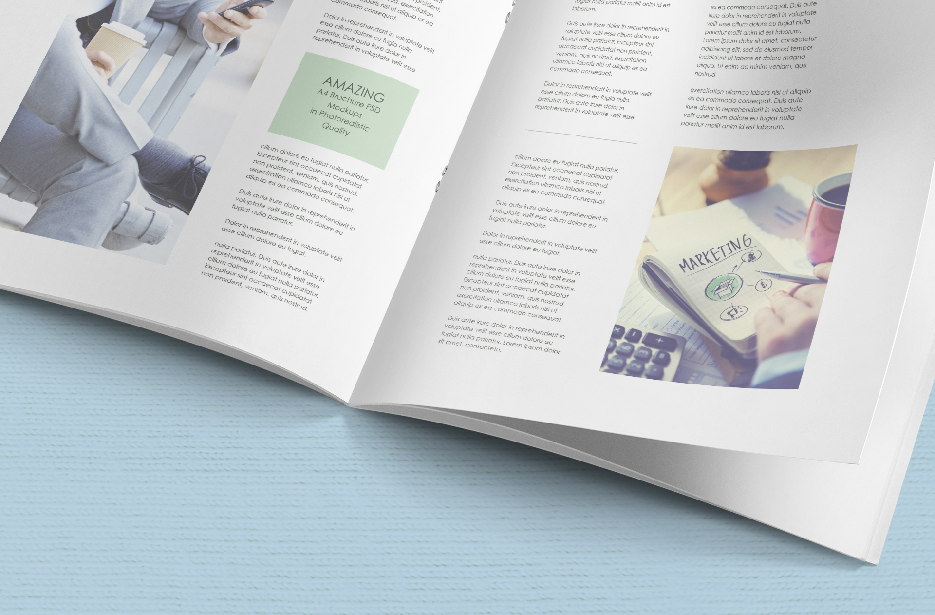 A4 brochure mockup