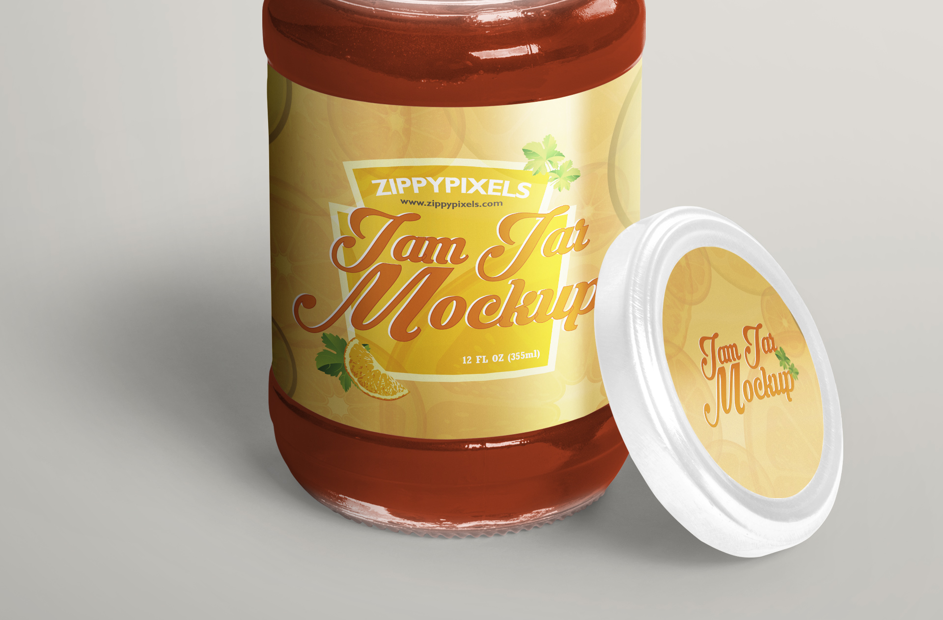 high-resolution jam jar mockup