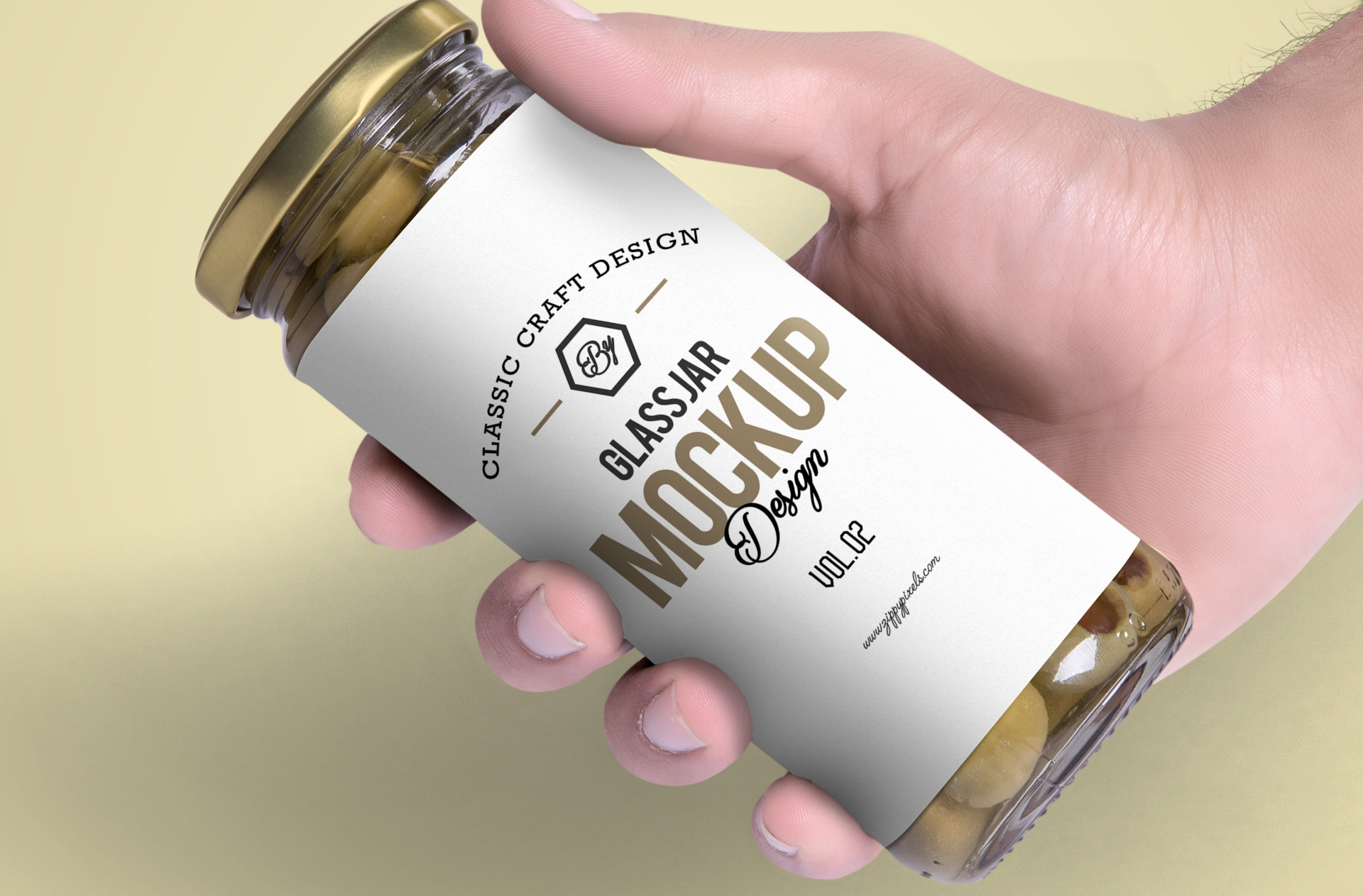 custom label jar mock-up