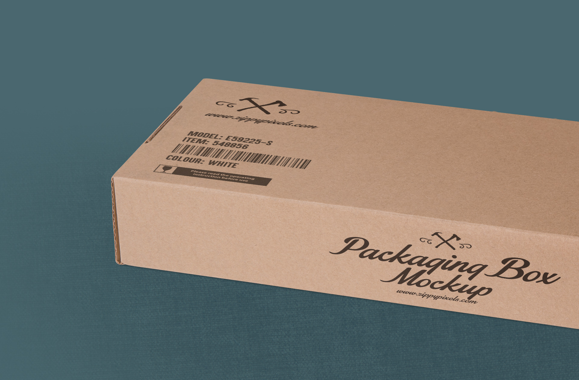 barcode box mockup