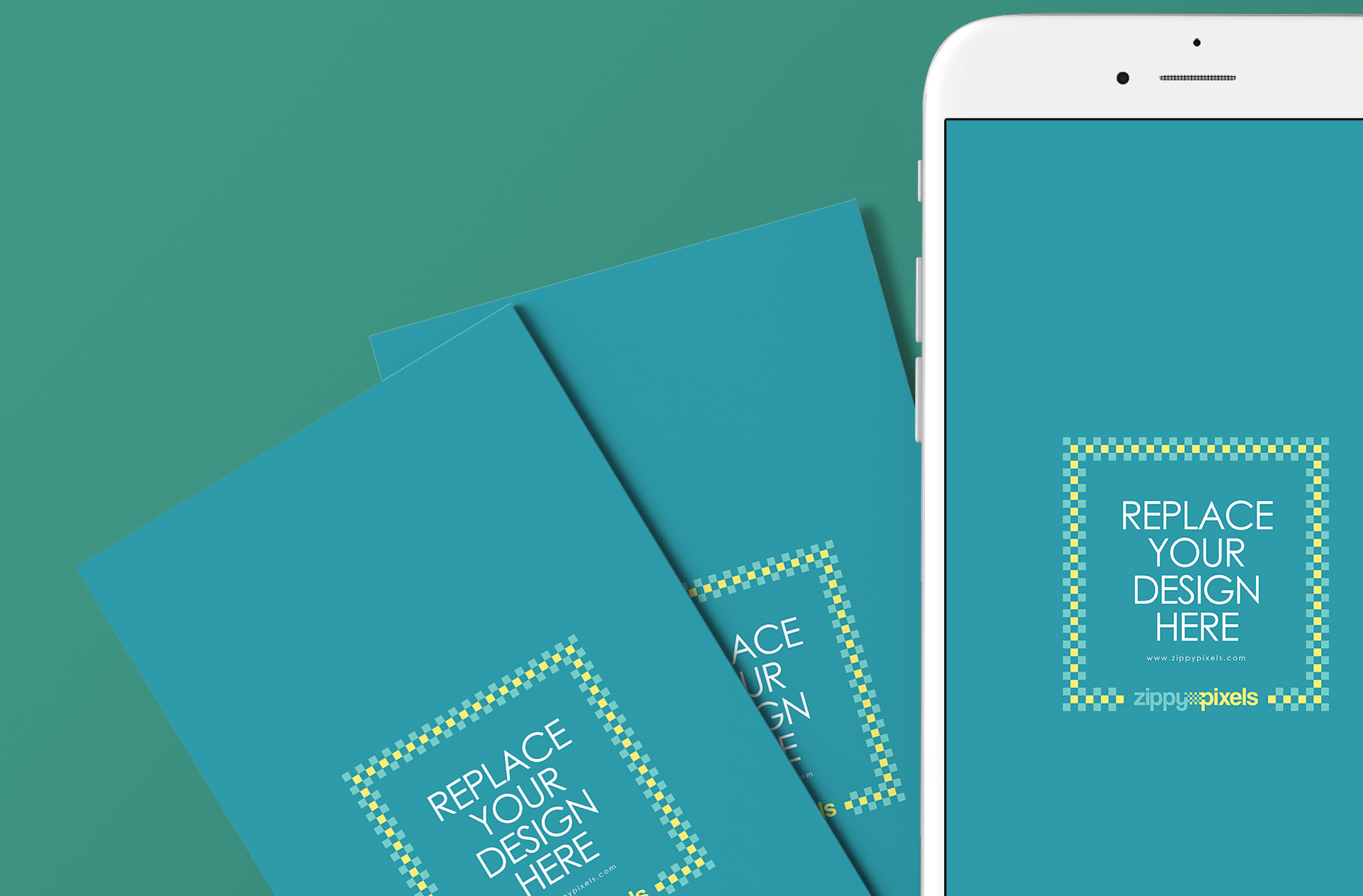 app and card mock-up