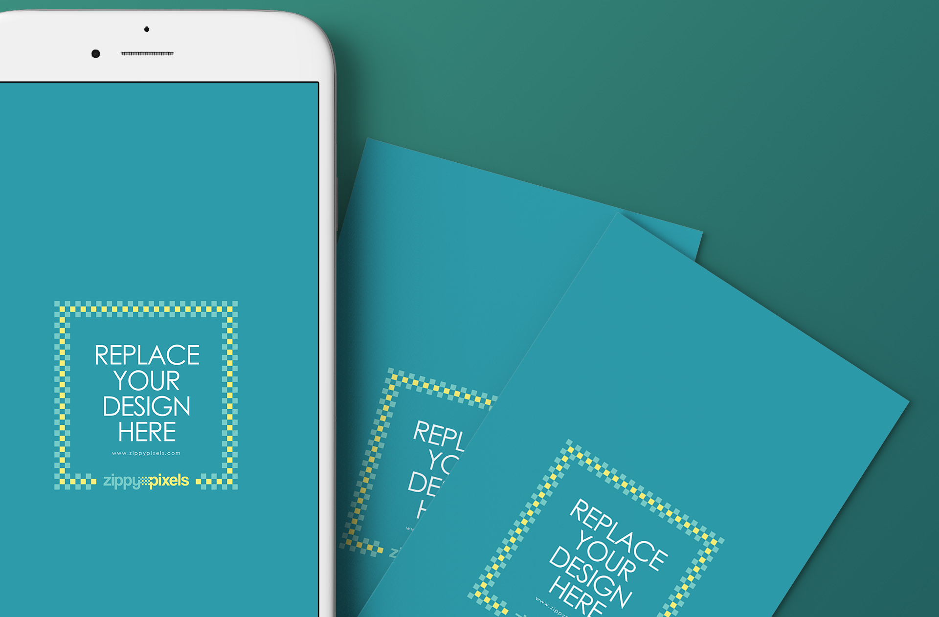 app and card mock-up