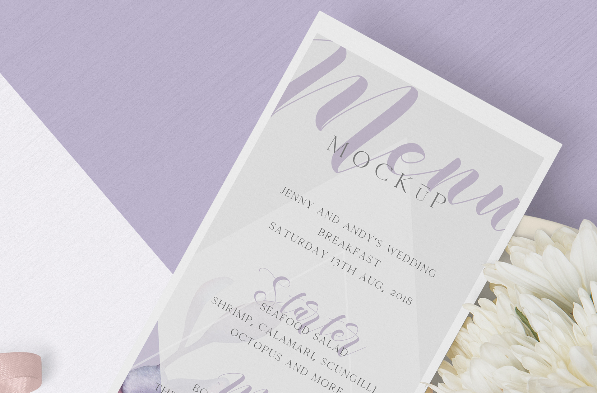 customizable menu template