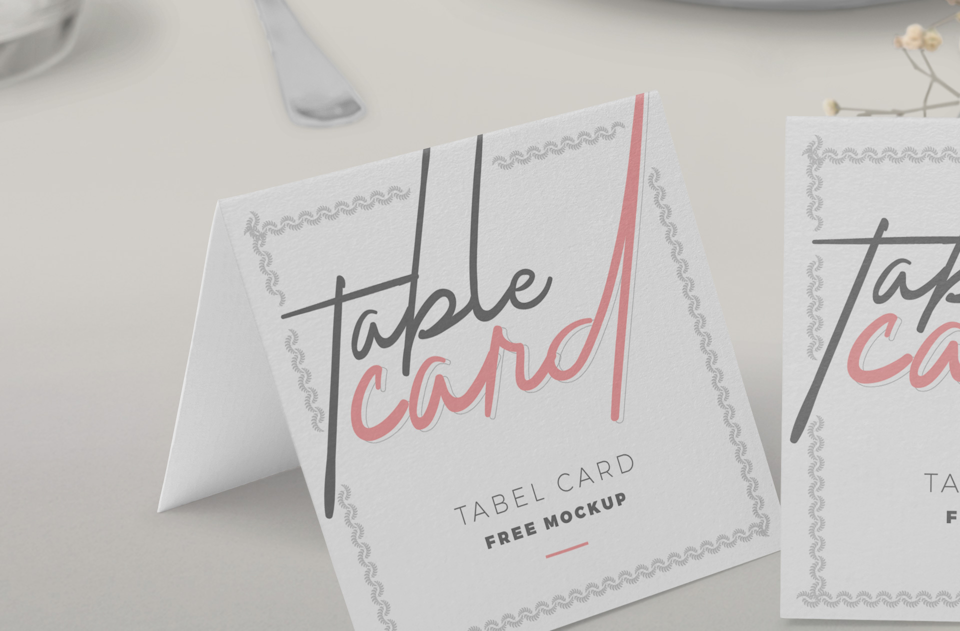 corporate event table card