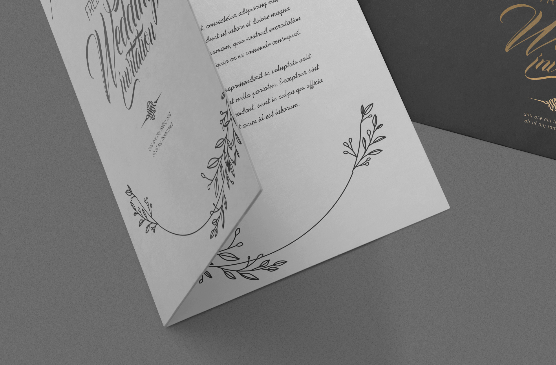 custom invitation mockup