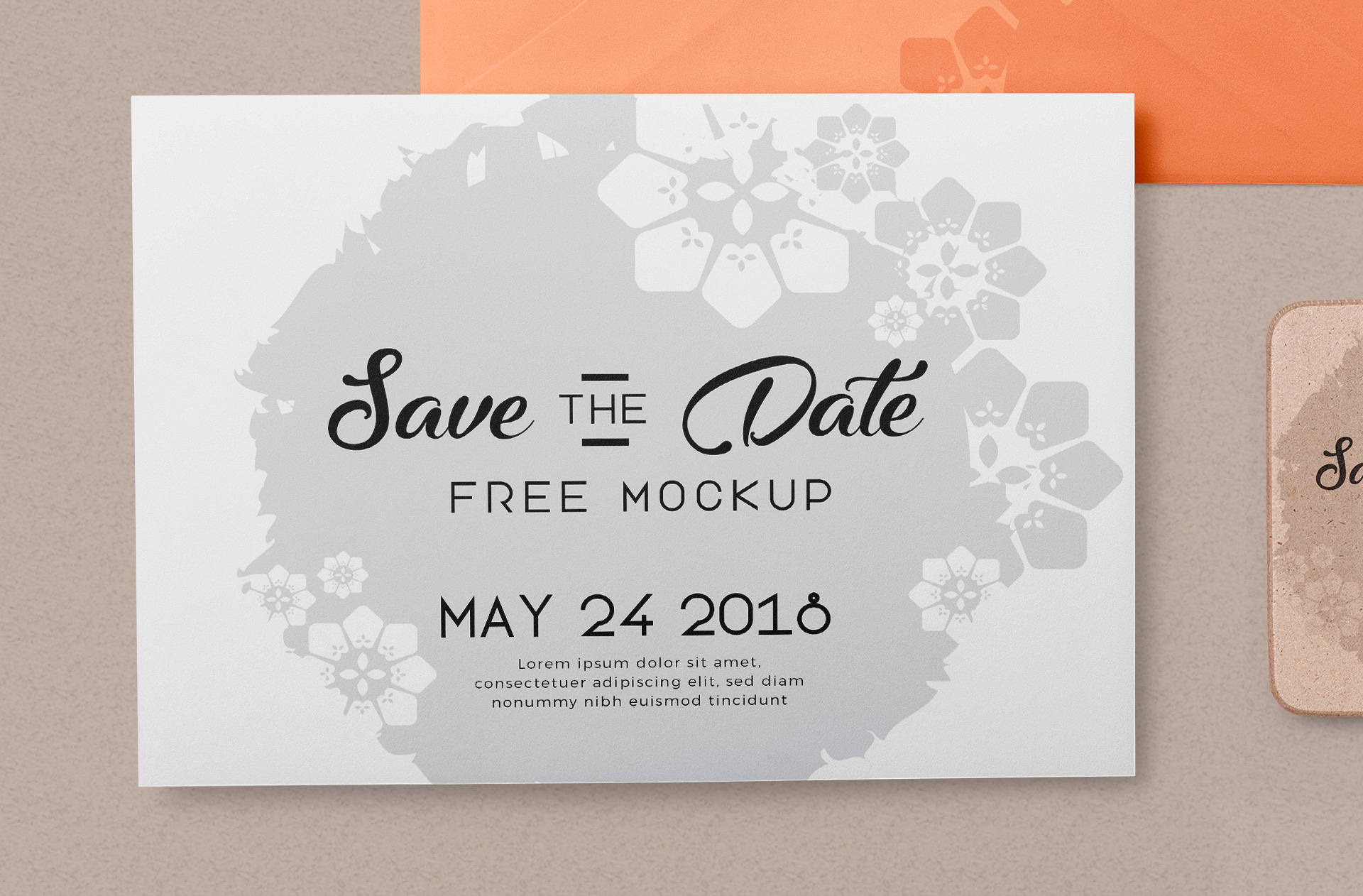modern event stationery PSD