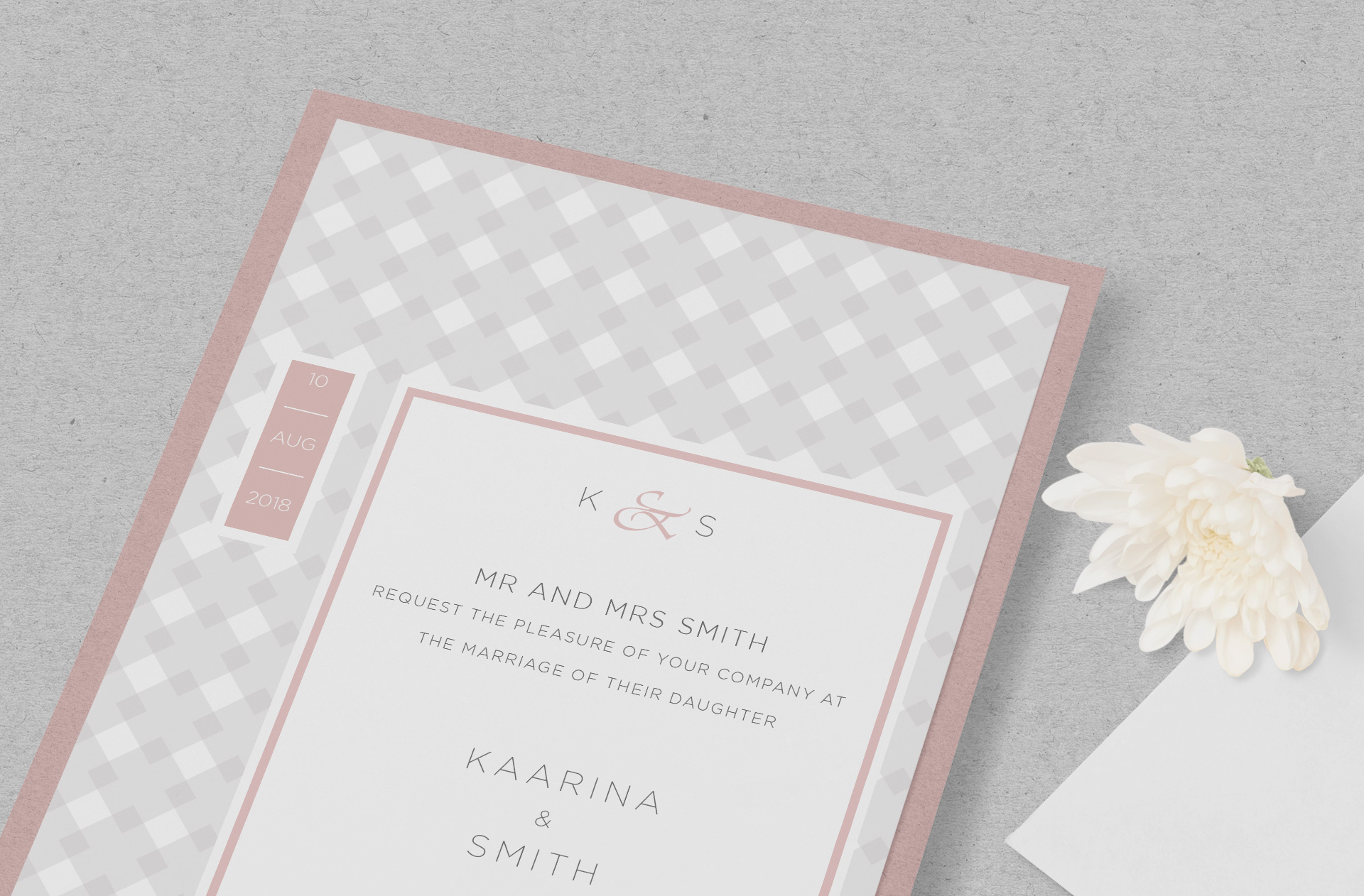 wedding stationery mock-up
