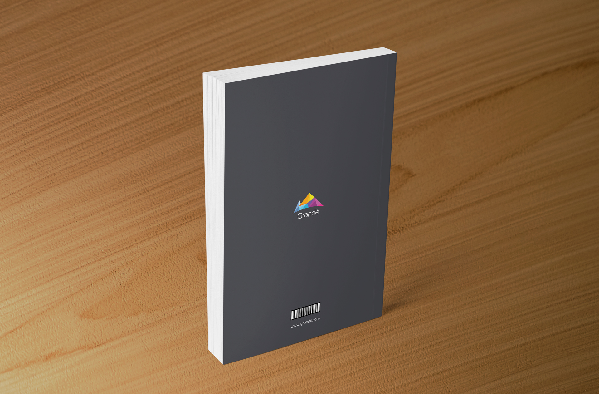 Softcover Book Mockup with Standing Back Cover