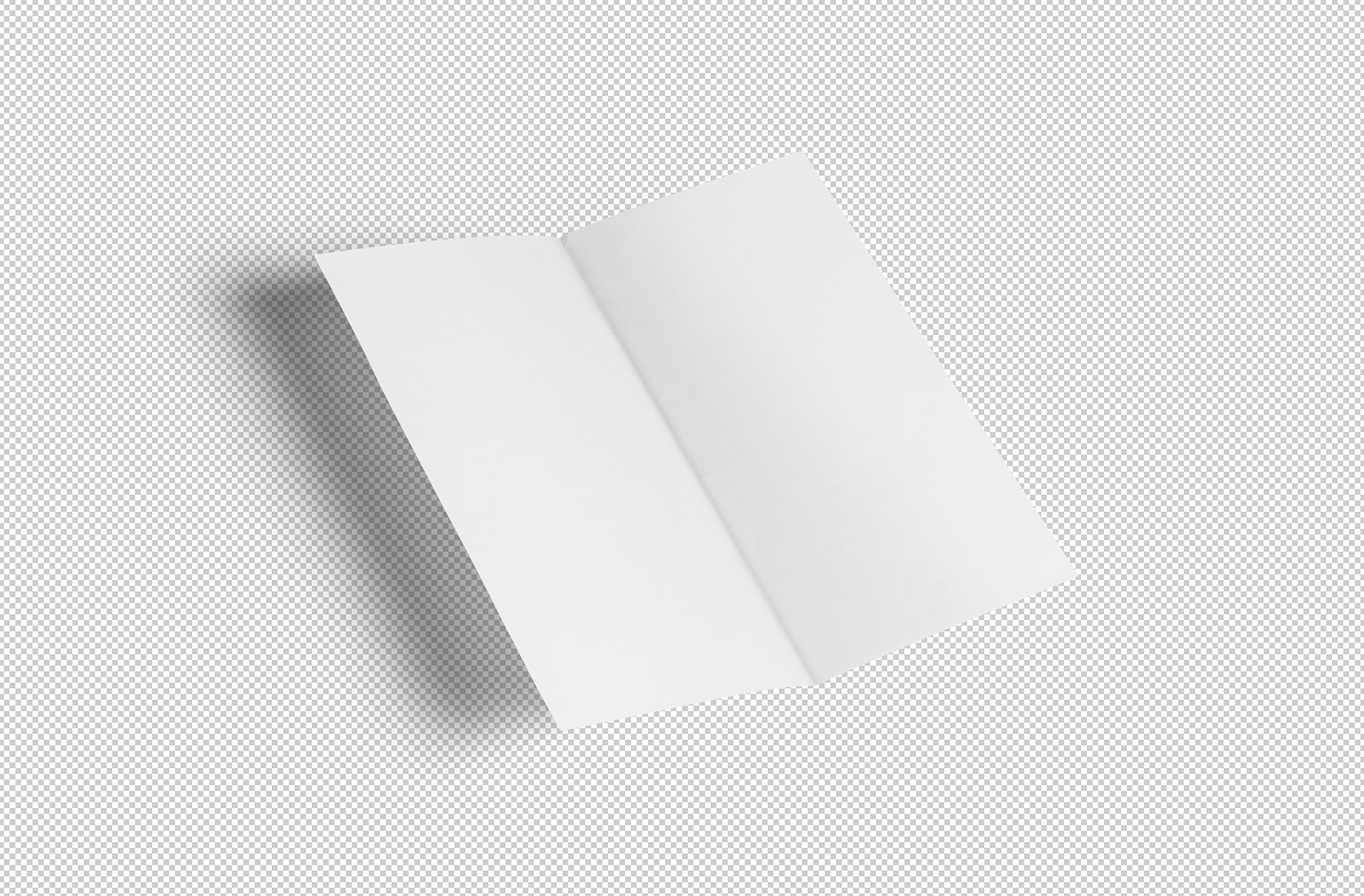 bi-fold flyer mock-up