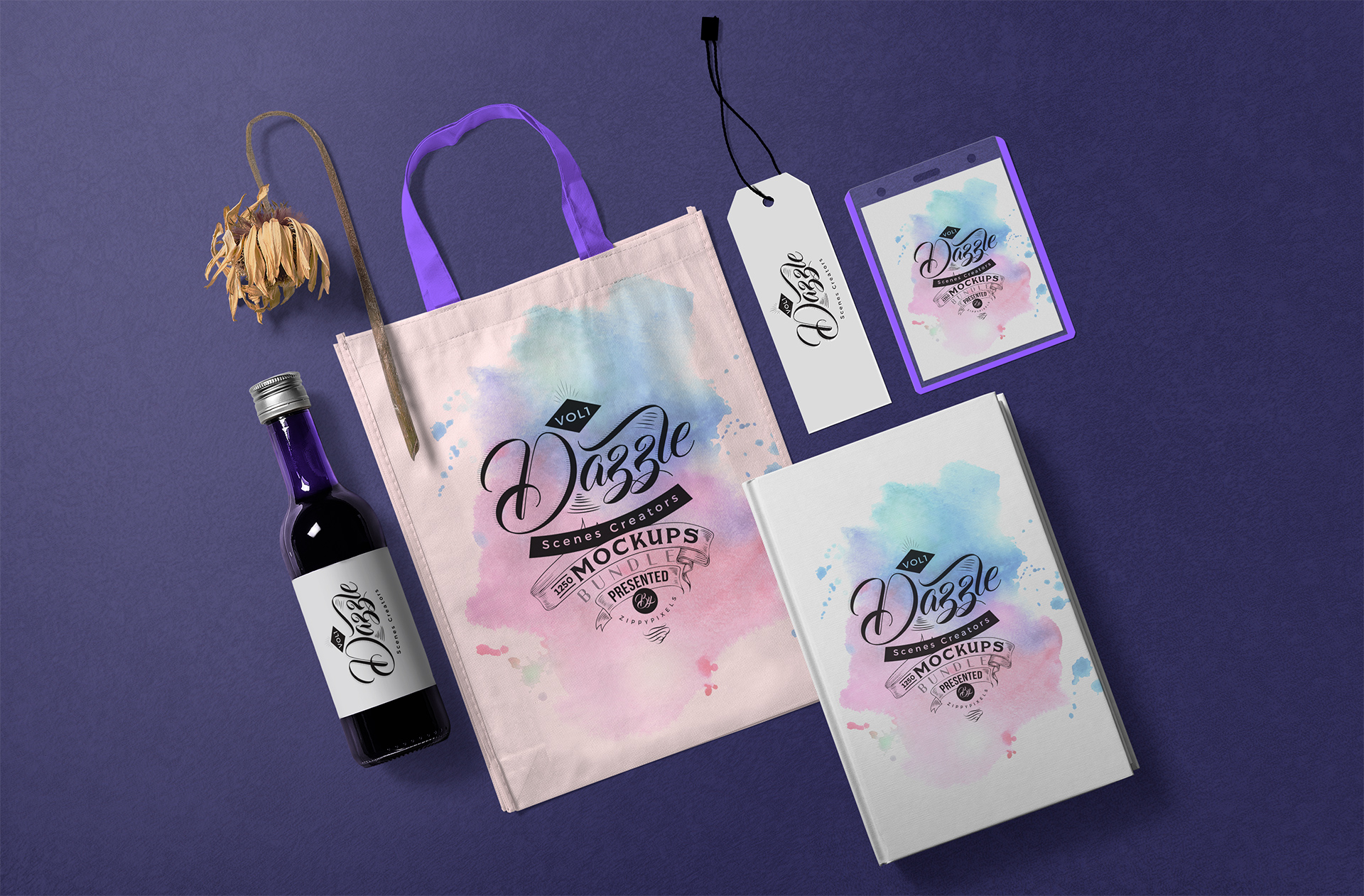Elegant Tote Bag Branding Mockup with Packaging