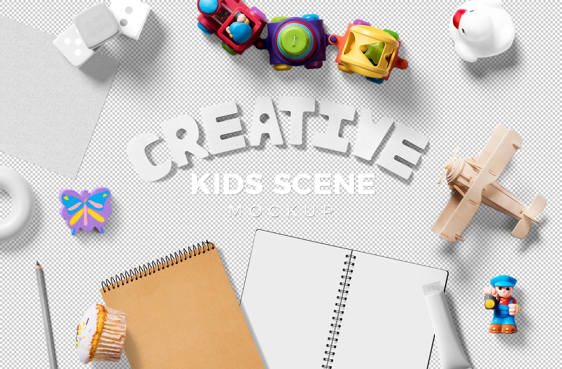 childrens creative branding PSD