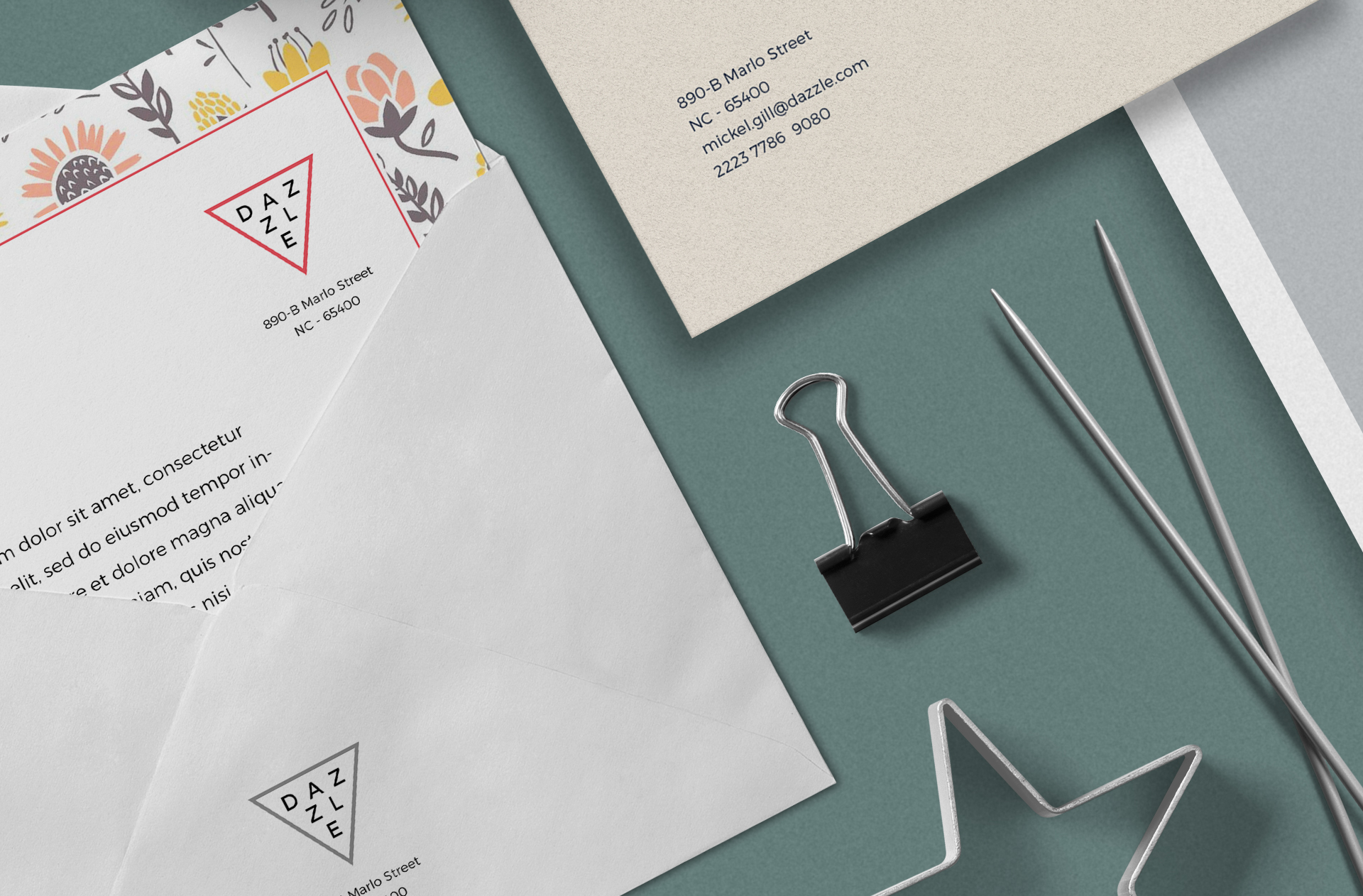 business letter mockup