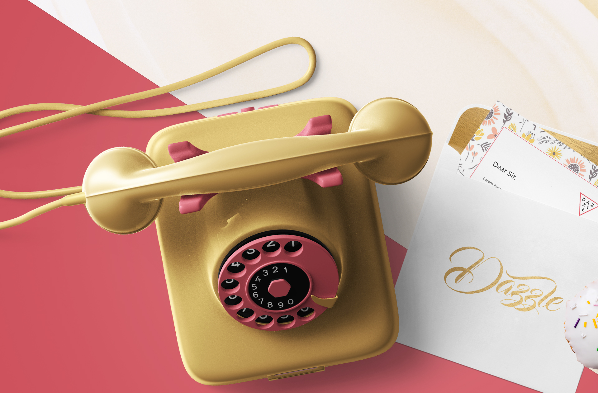 Luxury Letterhead and Envelope Branding Mockup
