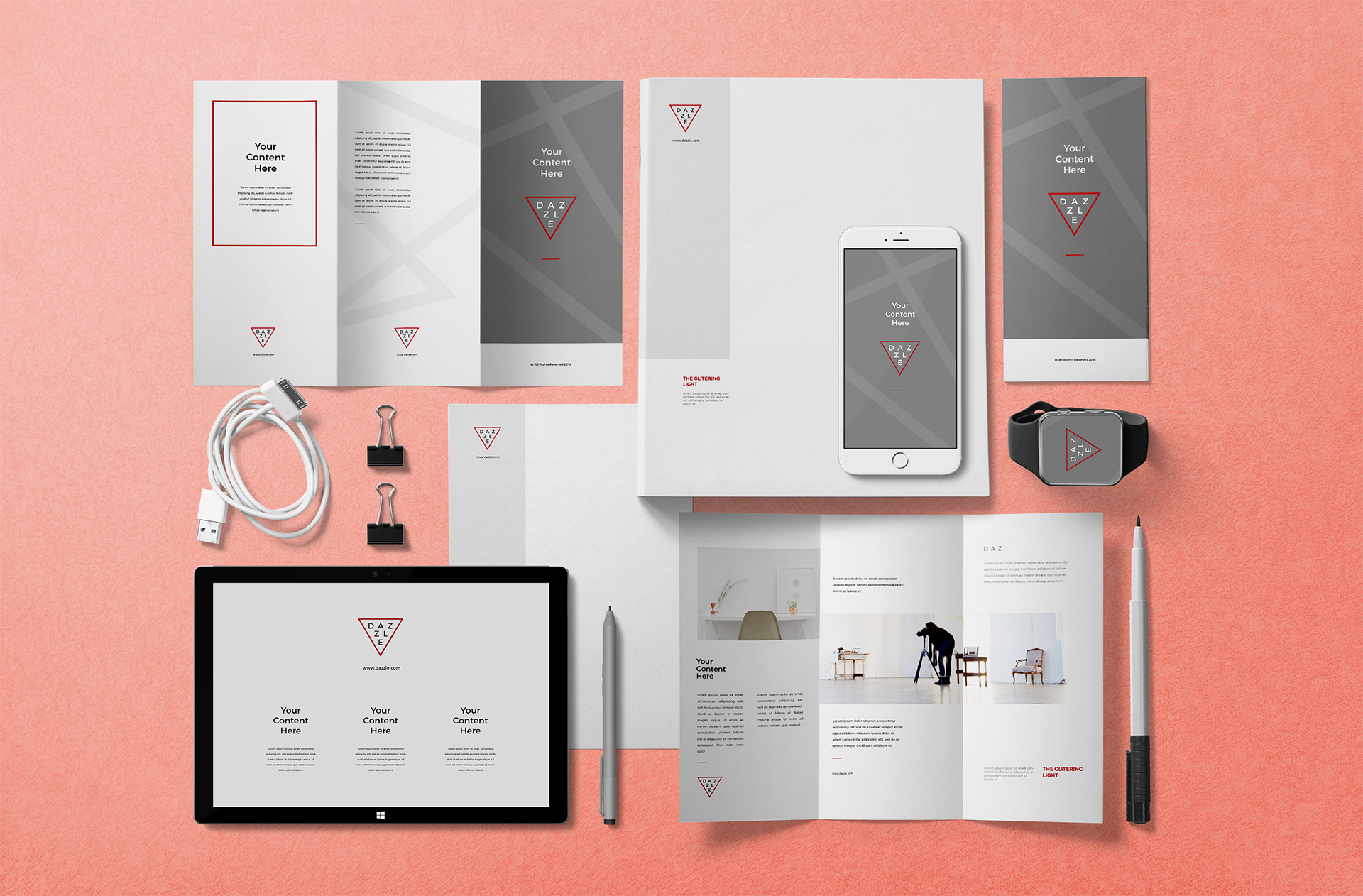 Creative Corporate Flyer and Brochure Mockup