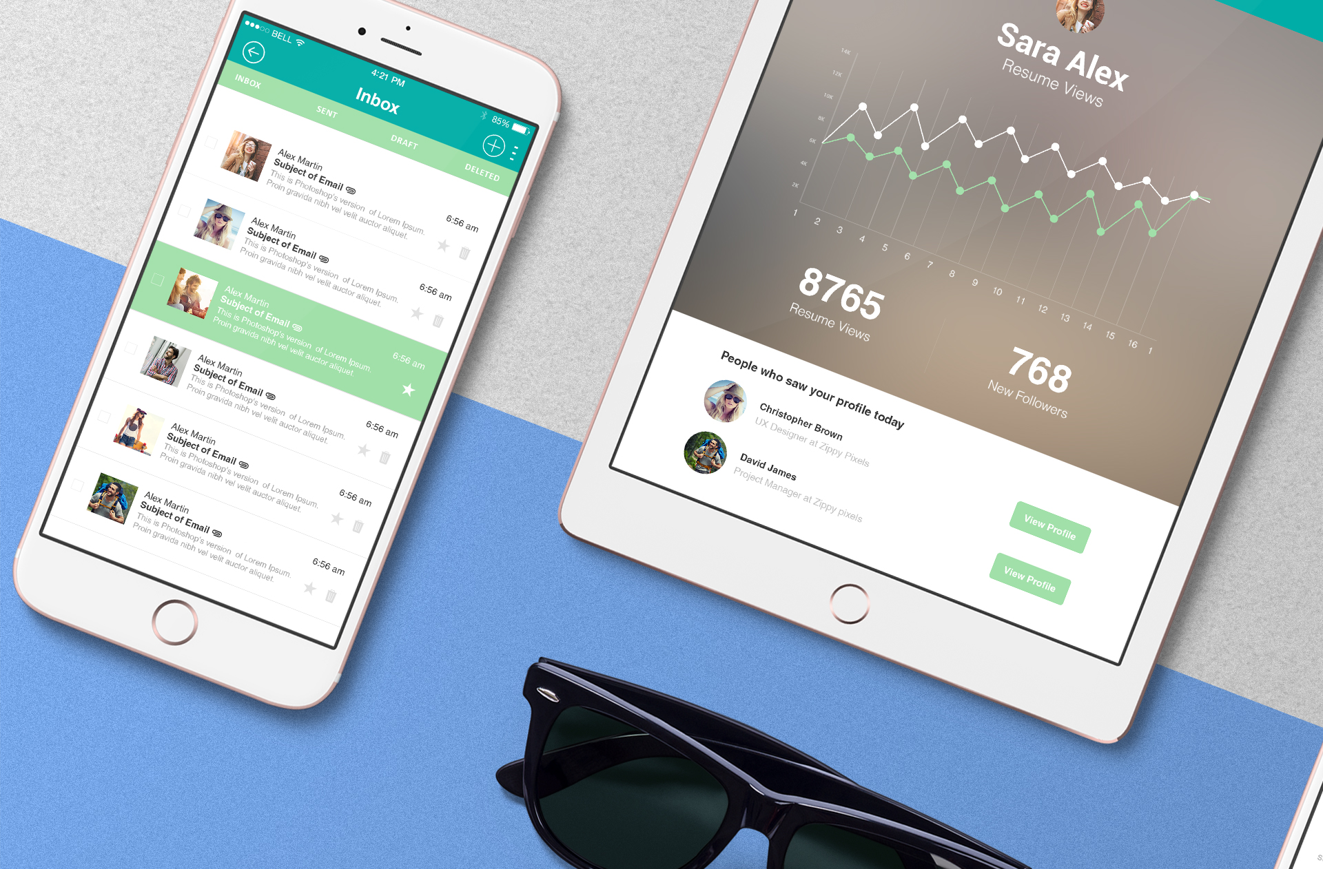 app showcase template