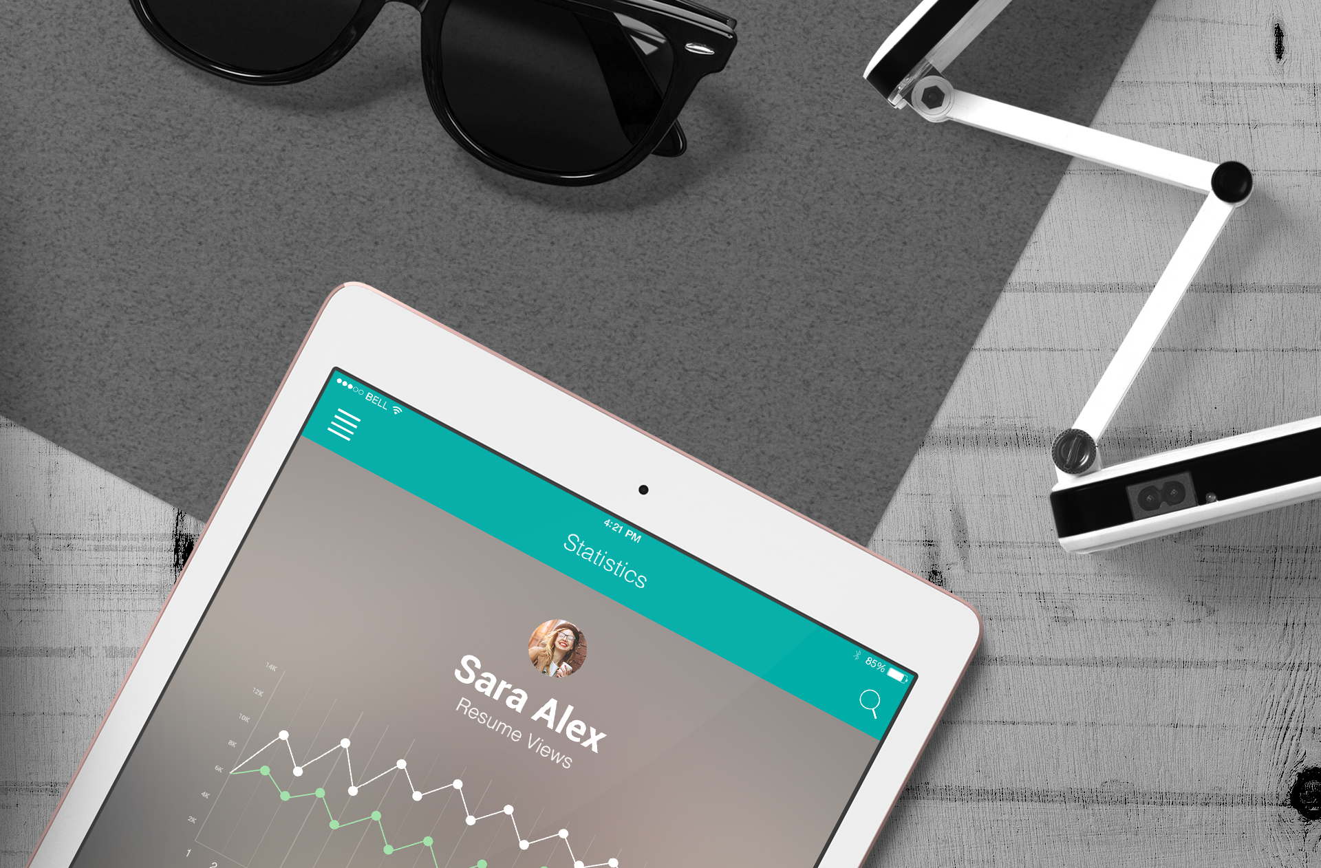 app showcase mockup