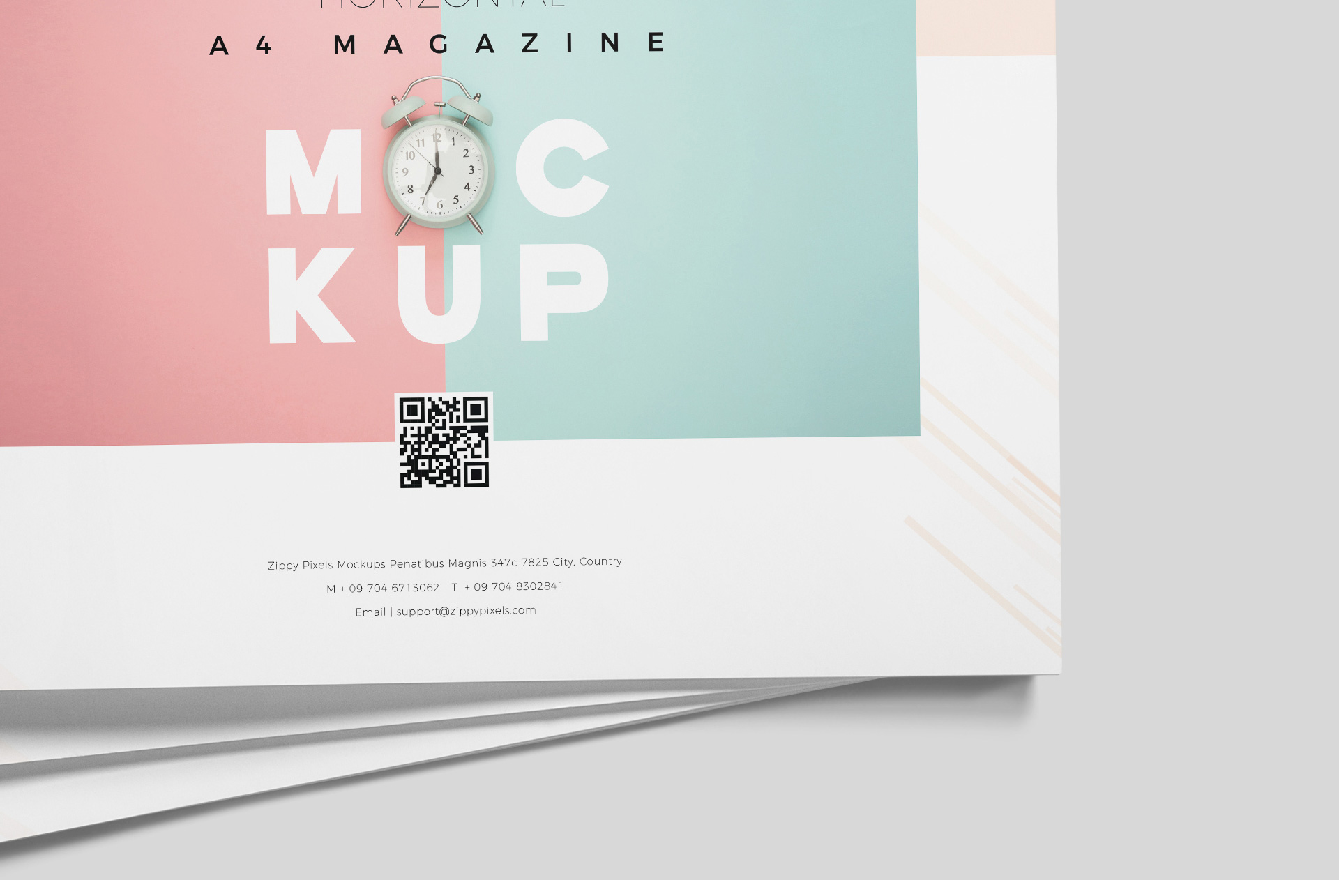A4 magazine PSD