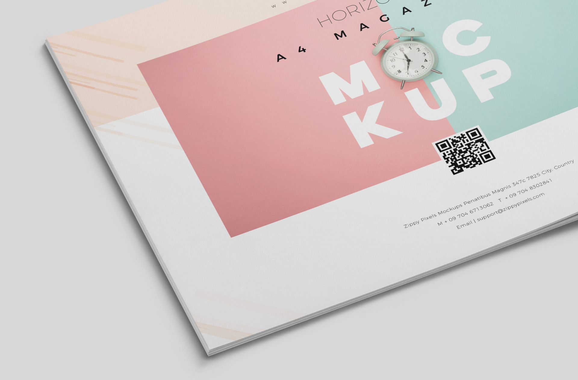 A4 magazine branding
