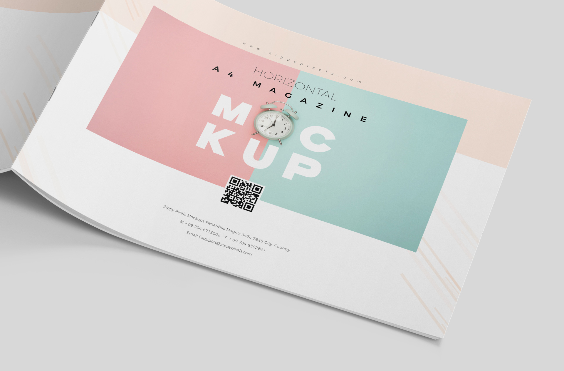 A4 magazine PSD