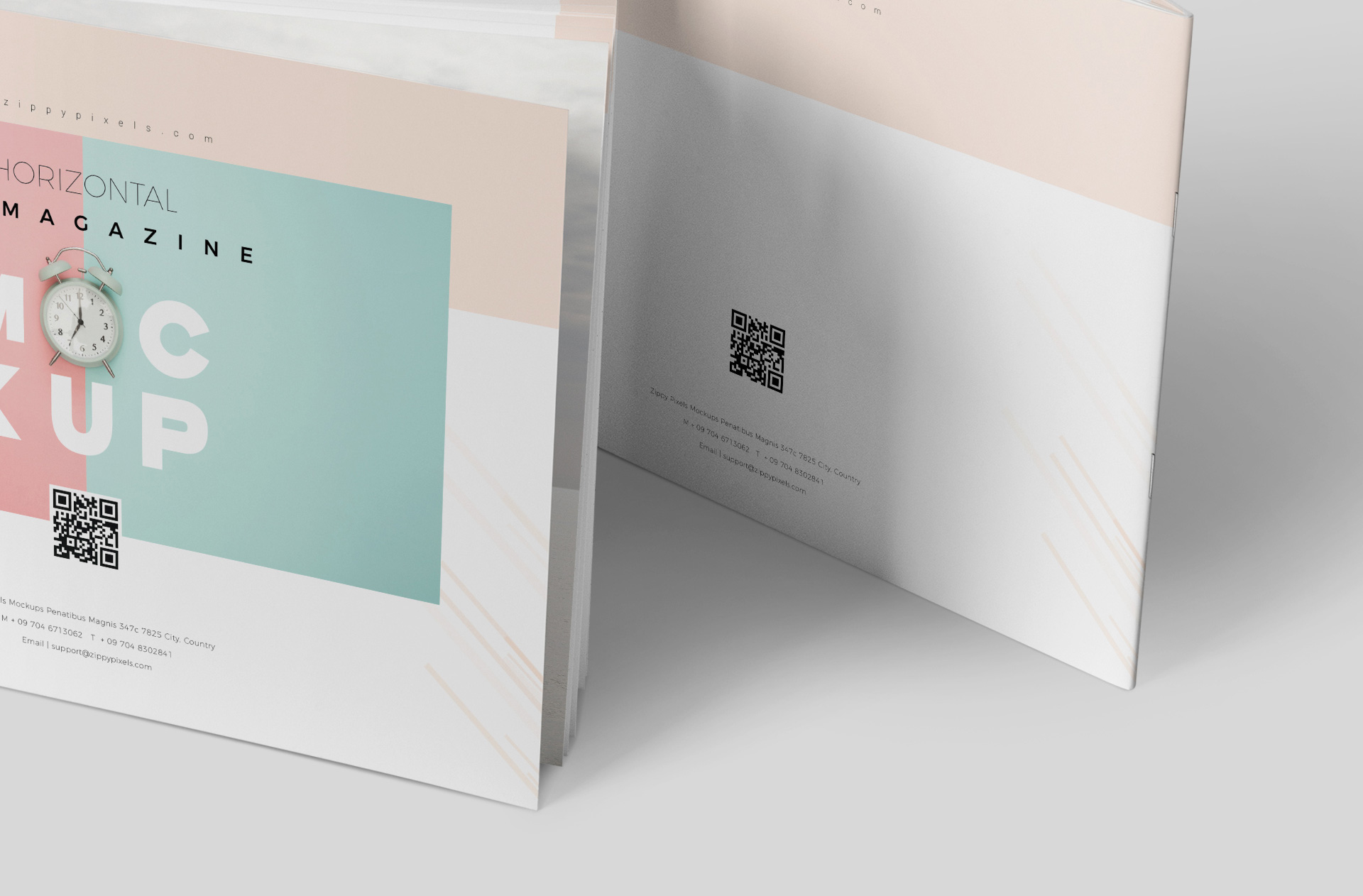 A4 landscape magazine PSD