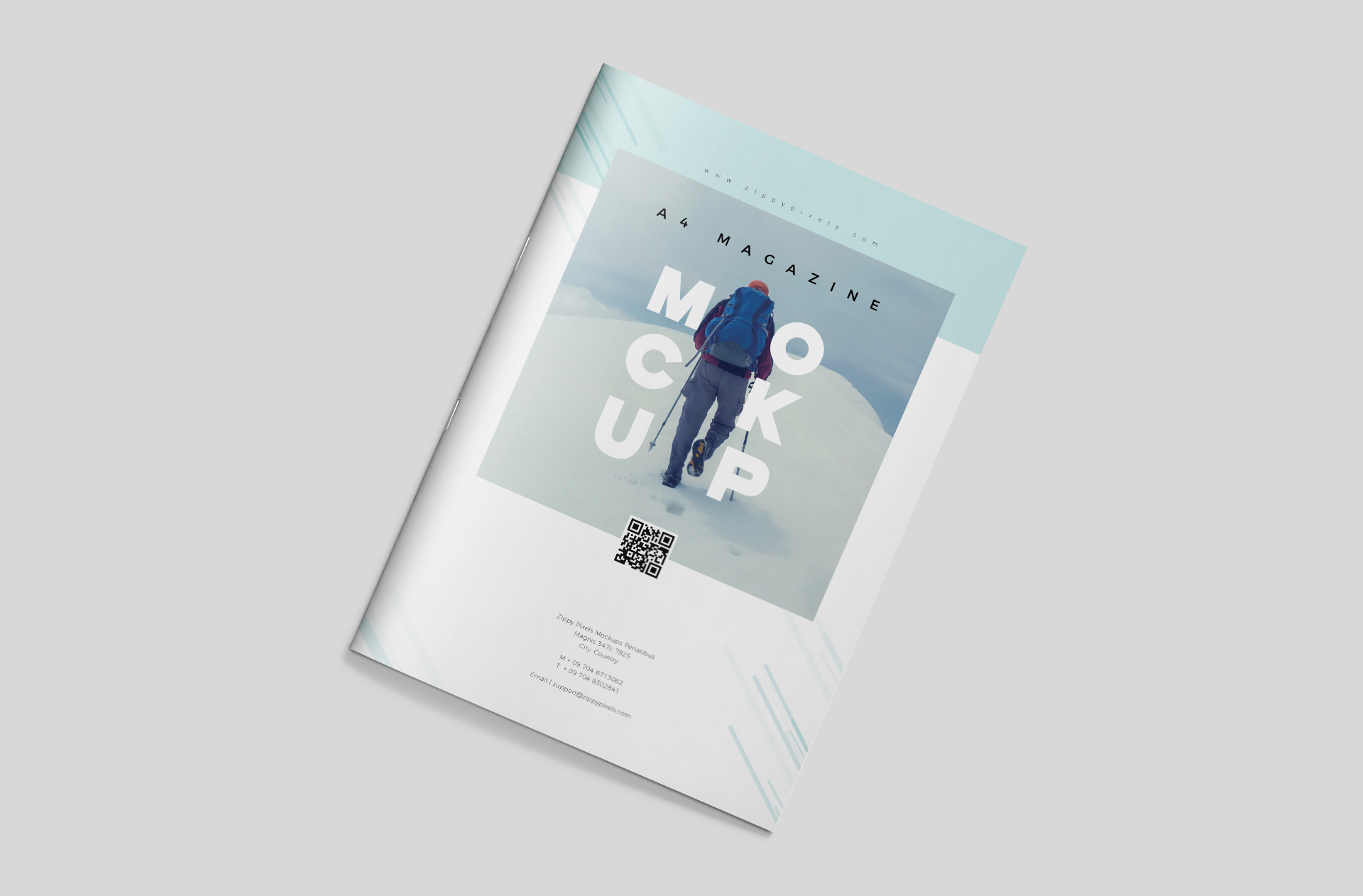 A4 Portrait Magazine Mockup High-Quality Cover